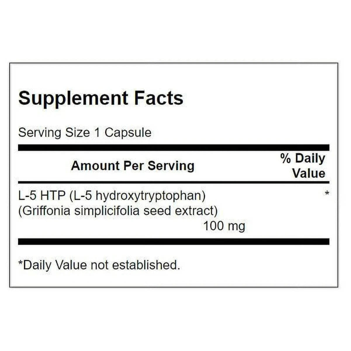 Swanson 5-HTP 100 mg, 60 Capsules