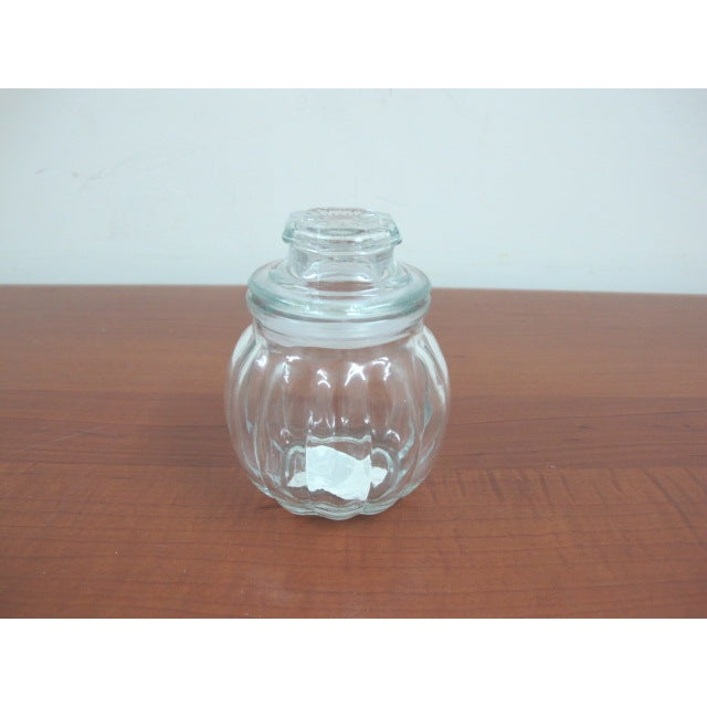 Pumpkin Shape small glass jar