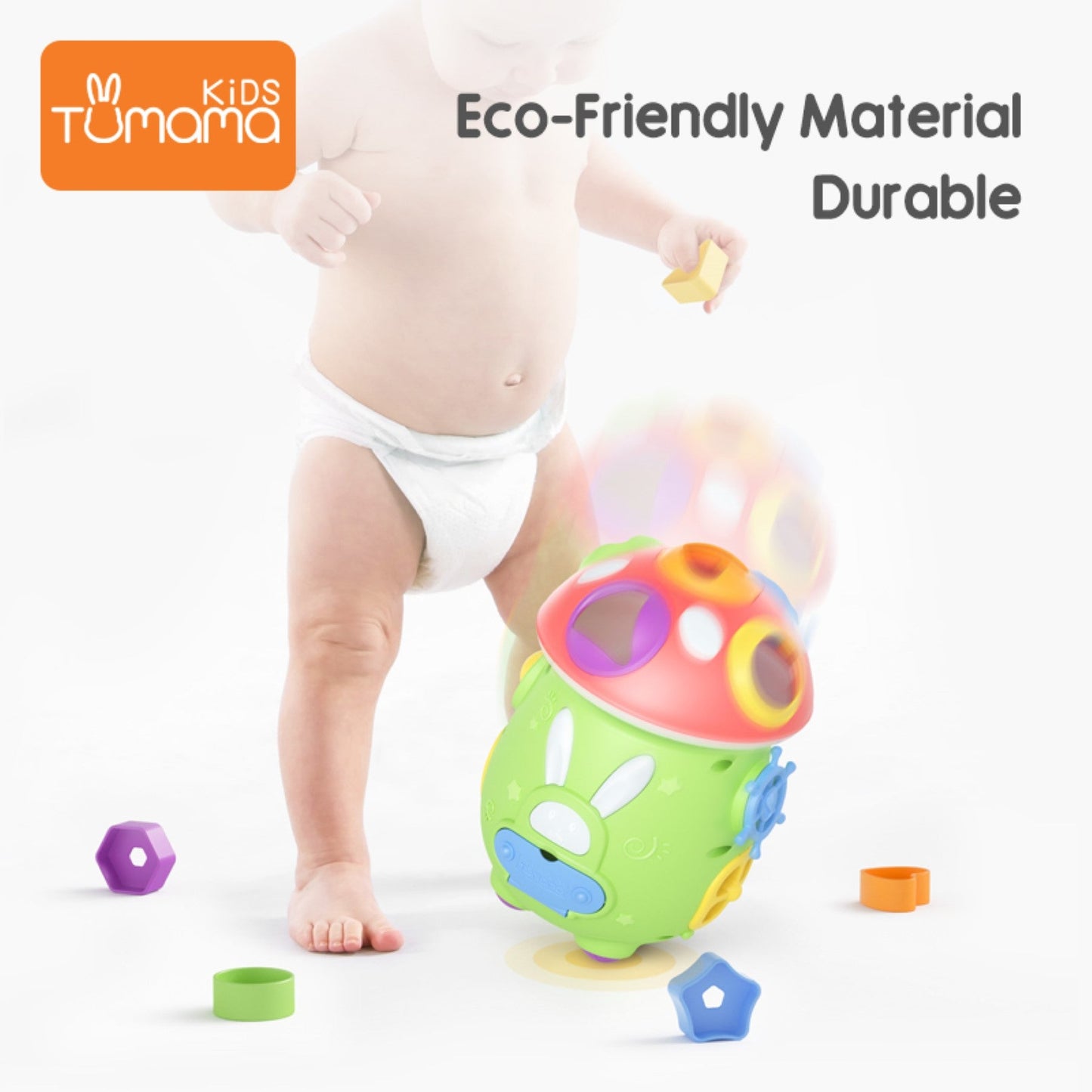 Tumama Kids - Mushroom Car - Shape Sorting