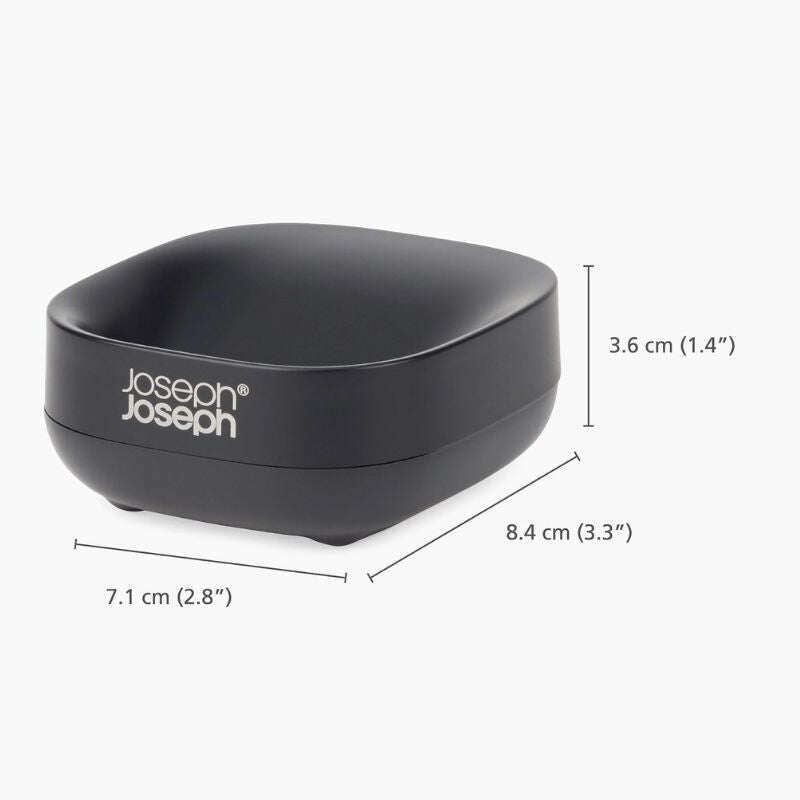 Slim‚Ñ¢ Compact Matt Black Soap Dish - Medaid International