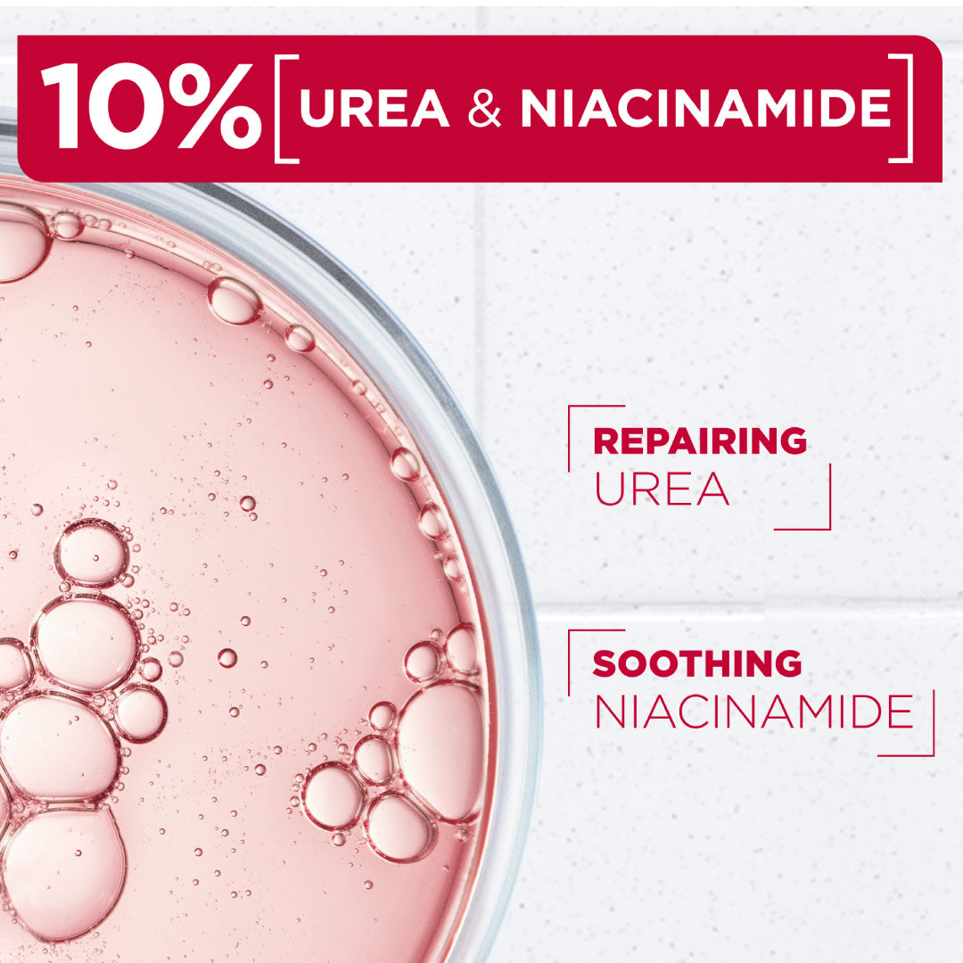 Mixa Urea Cica Repair Moisturizing Cream Jar - For Keratosis Pilaris, Dry, Flaky, Strawberry, Rough, & Fragile Skin & Tiny Reddish Bumps With 10% Urea and Niacinamide For Face, Hands & Body