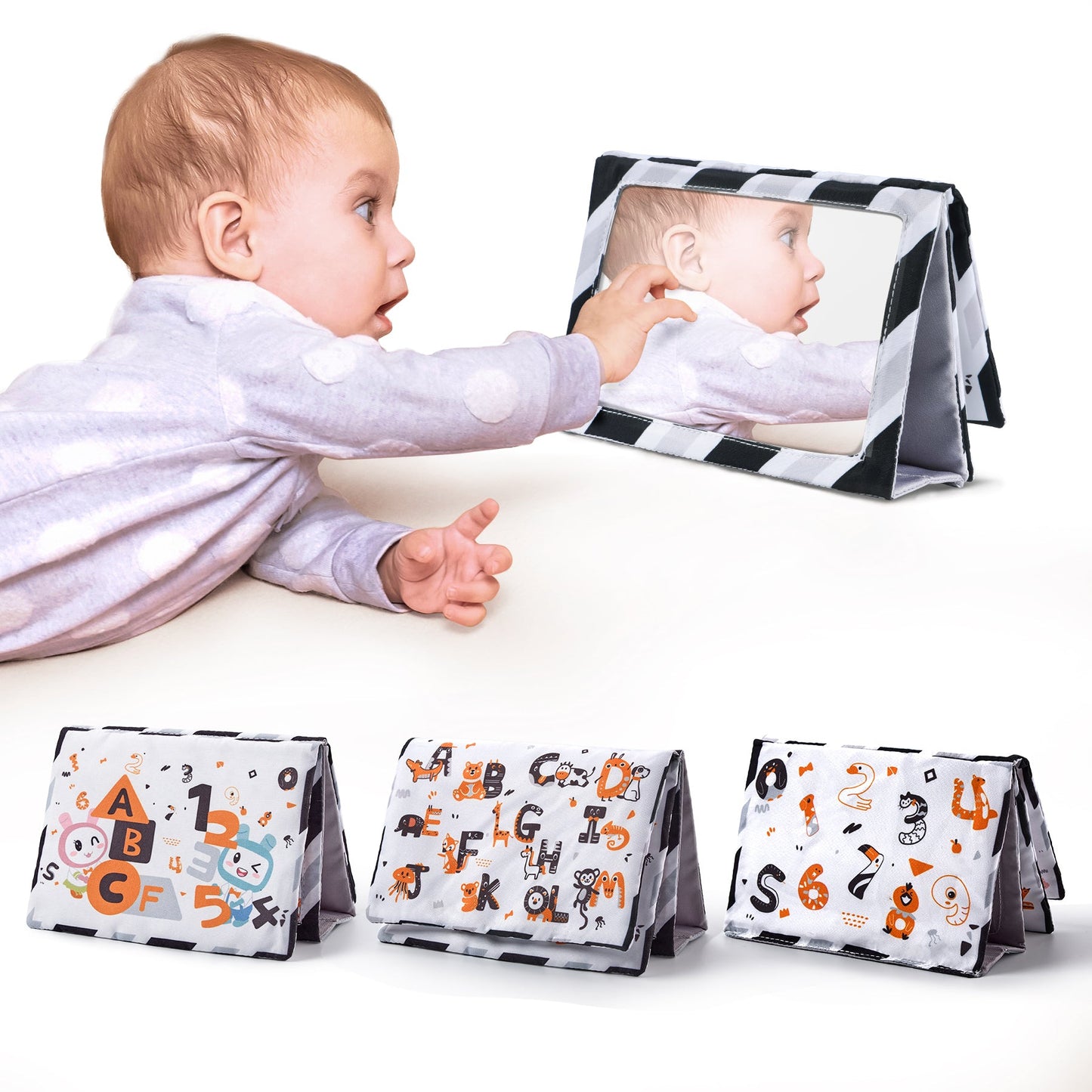 Tumama Kids - Floor Mirror 2in1 - Black&White