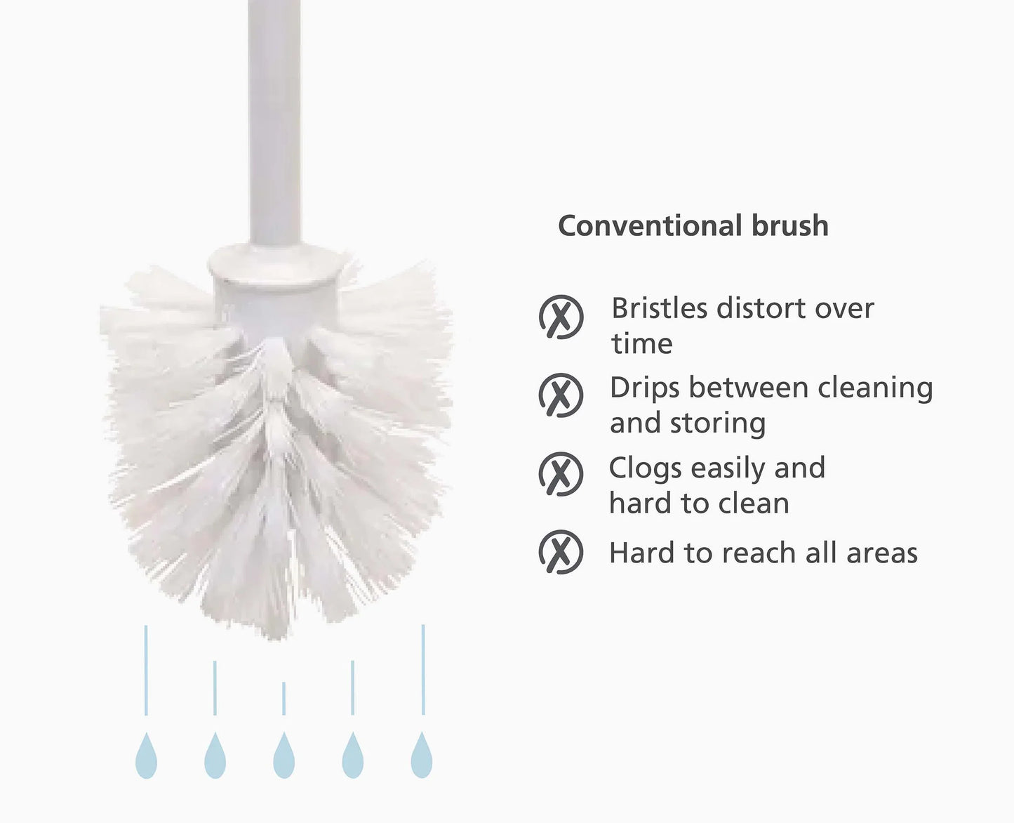 Joseph Joseph Flex™ 360 Matt Black Toilet Brush
