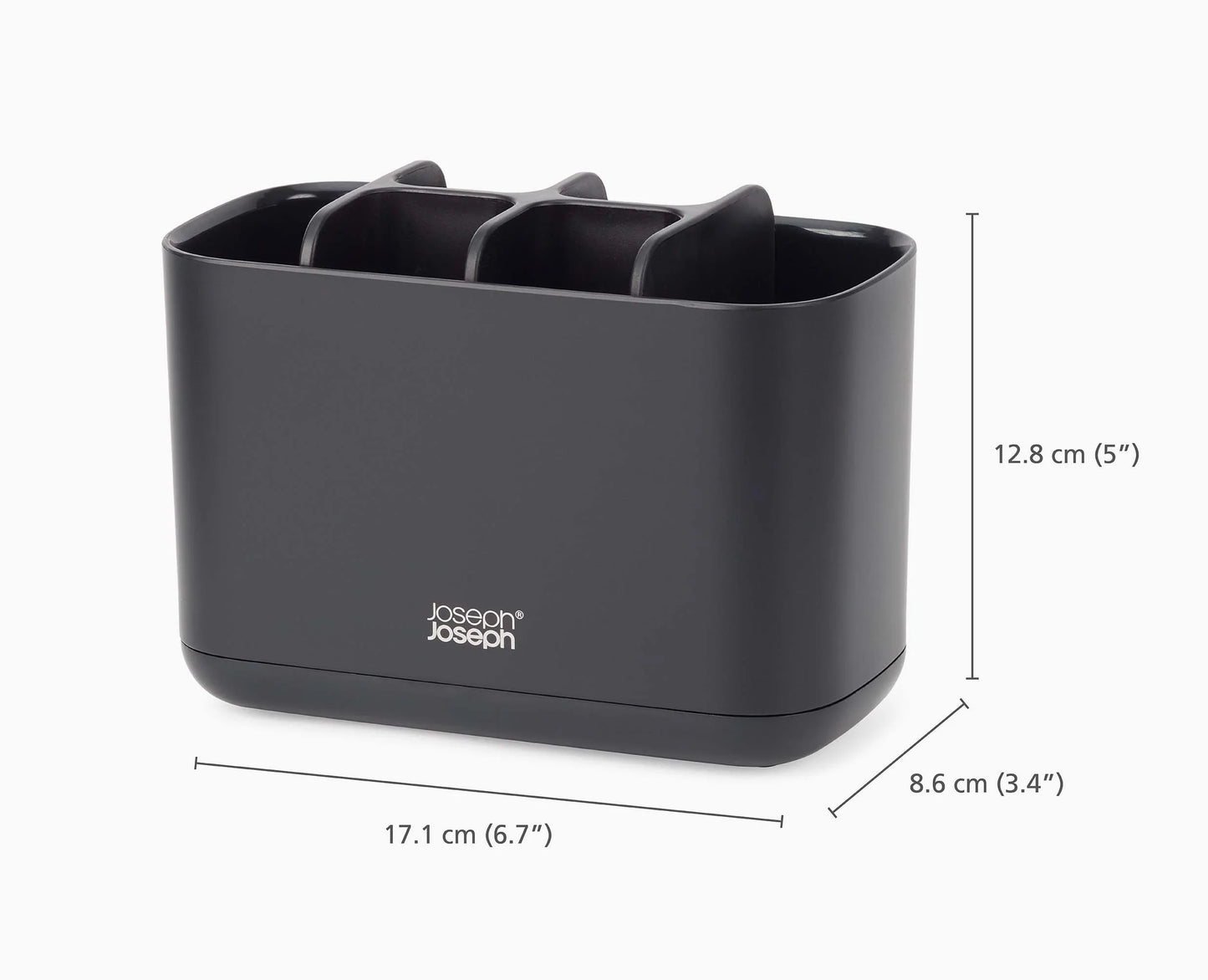 Joseph Joseph EasyStore™ Large Matt Black Toothbrush Holder