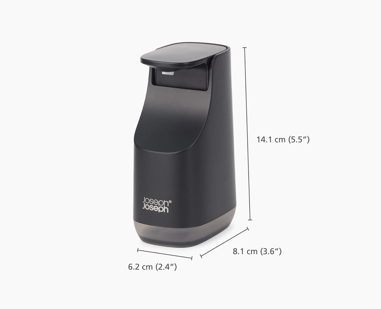 Joseph Joseph Slim™ Compact Matt Black Soap Pump