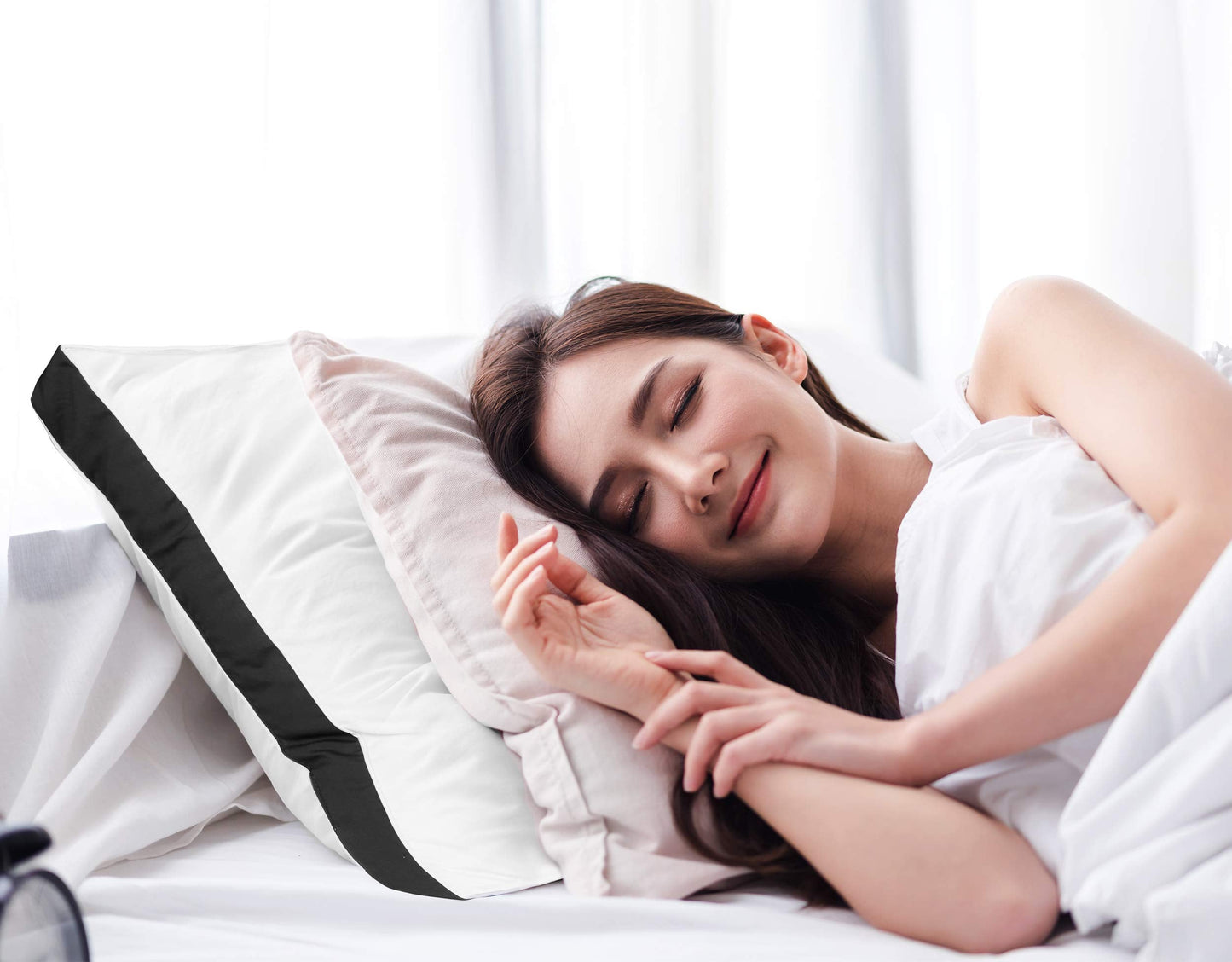 Utopia Bedding Bed Pillows for Sleeping Queen Size (Black), Set of 2, Cooling Hotel Quality, Gusseted Pillow for Back, Stomach or Side Sleepers - Medaid International