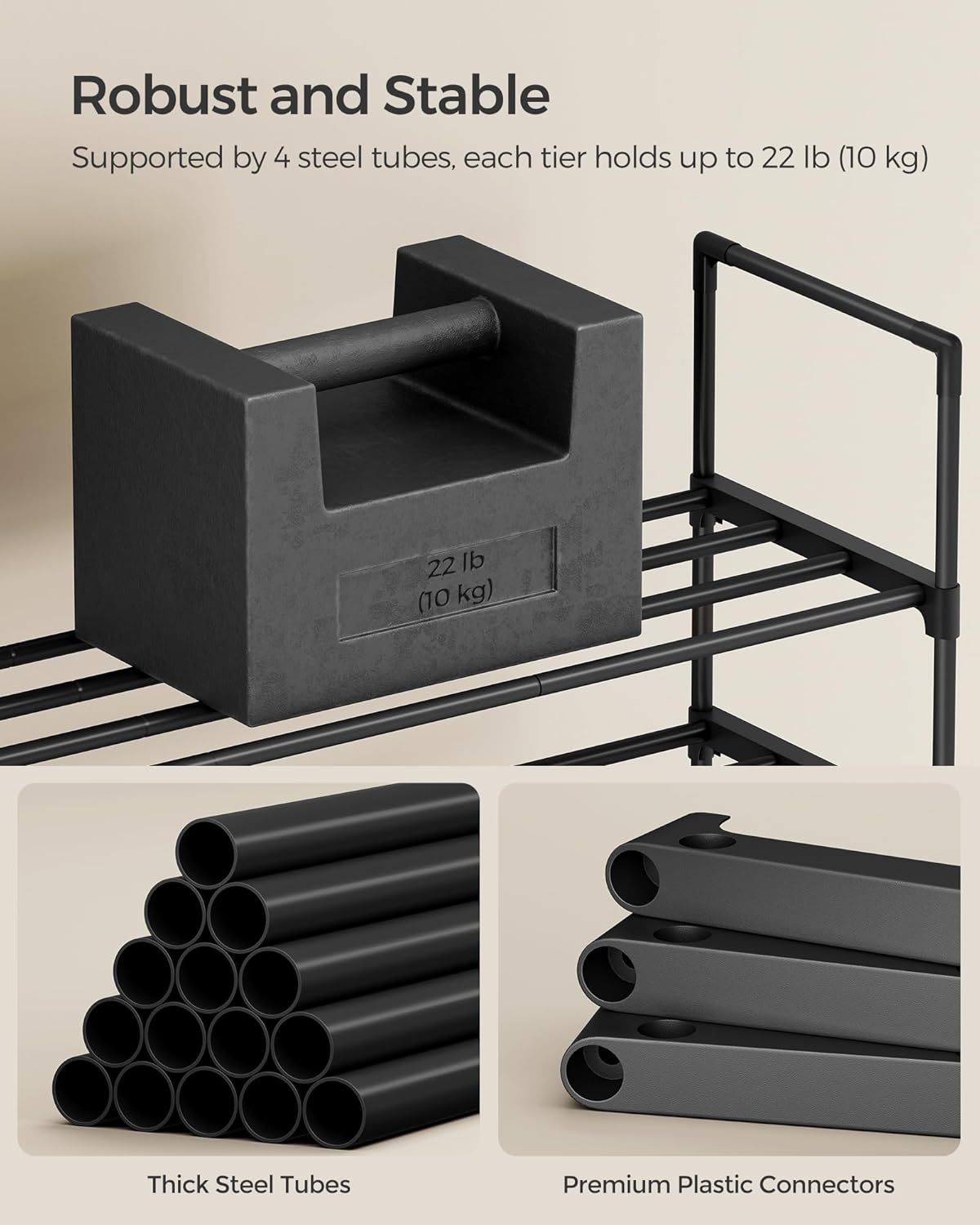 SONGMICS Shoe Rack LSA033B01