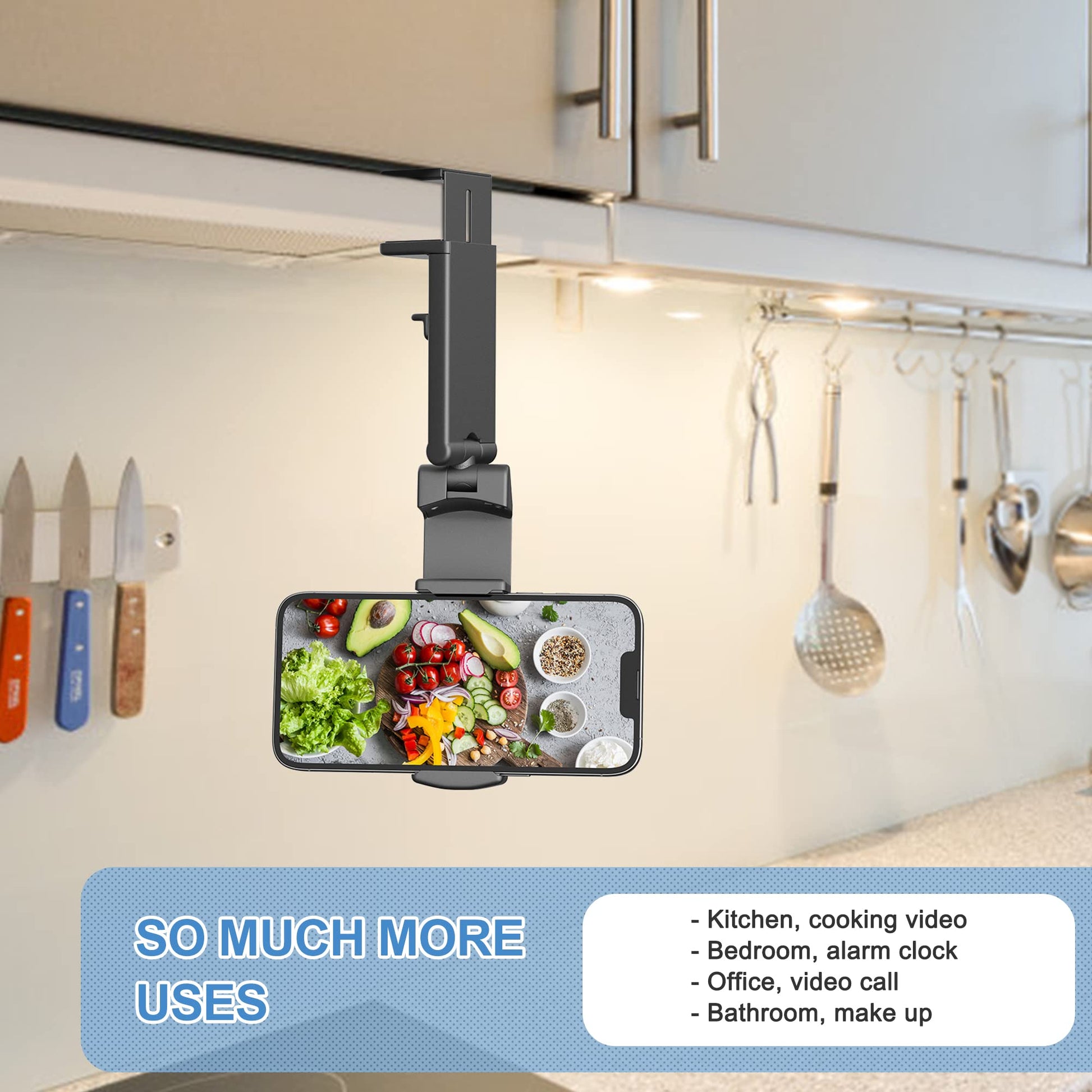 Perilogics Universal in Flight Airplane Phone Holder Mount. Hands Free Viewing with Multi-Directional Dual 360 Degree Rotation. Pocket Size Must Have Airplane Travel Essential Accessory for Flying - Medaid International