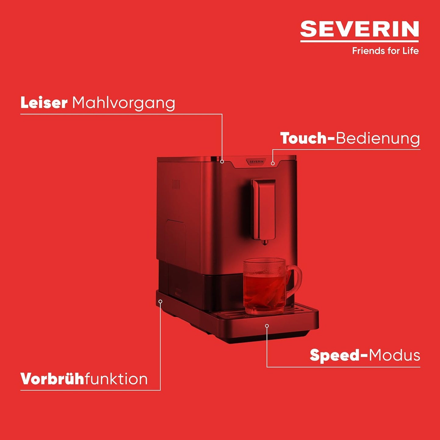 SEVERIN Automatic Coffee Machine with Grinder