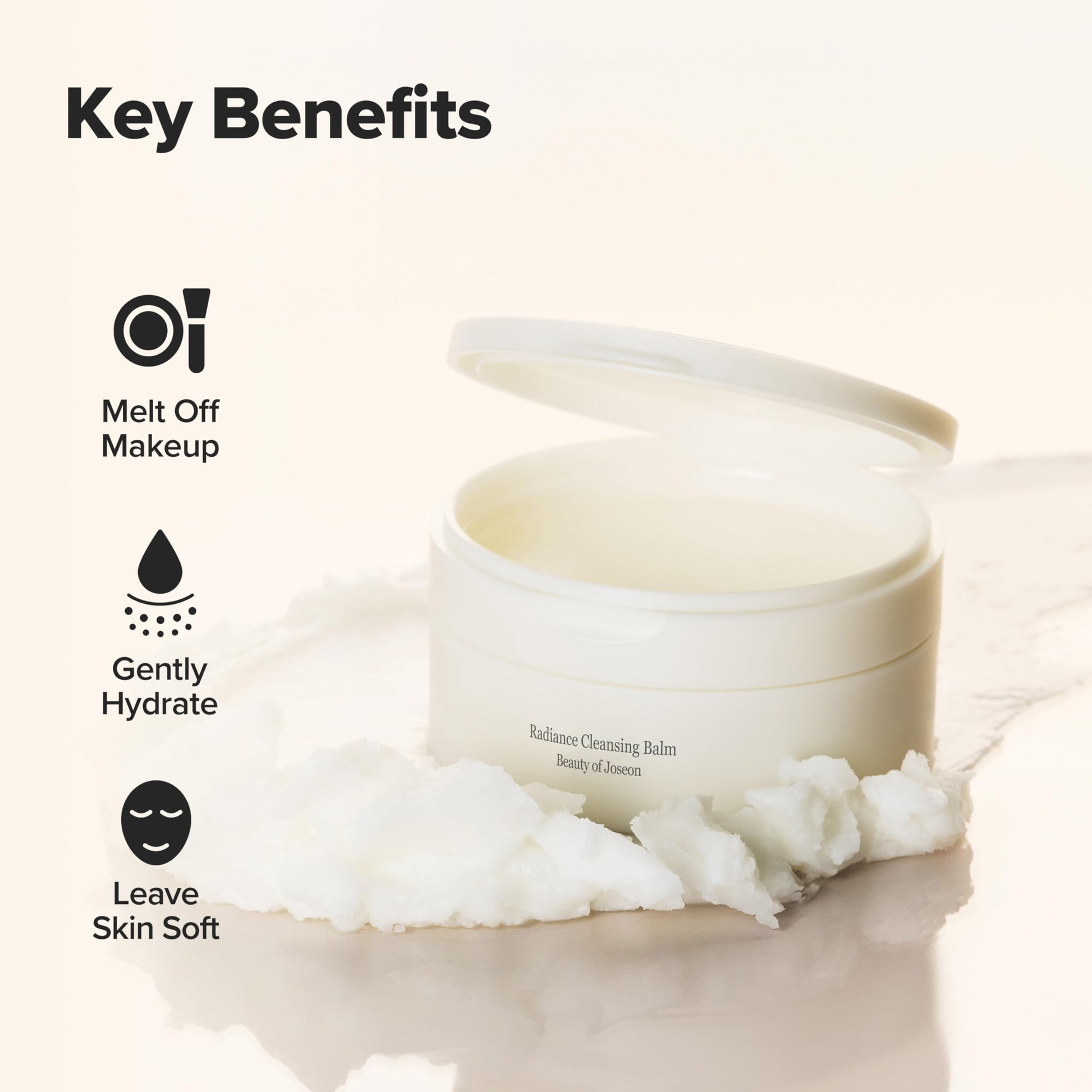 Beauty of Joseon Radiance Cleansing Balm Makeup, Sunscreen, Pore Cleanser for Sensitive Acne Skin. Korean Skincare for Men and Women 100ml, 3.38 fl.oz - Medaid International