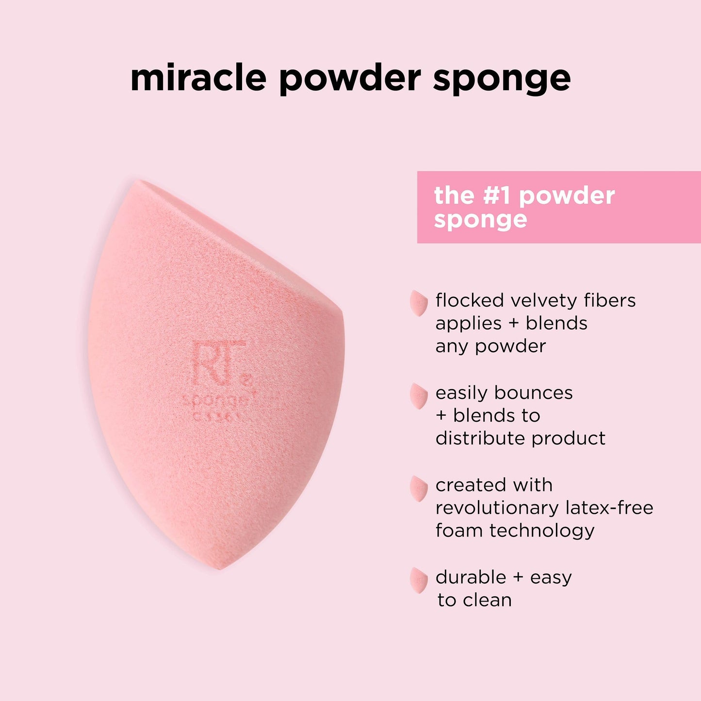 Real Techniques Ultimate Makeup Sponge Trio, Makeup Blending Sponges, For Liquid, Cream, & Powder Products, Powder & Foundation Sponges, Mini Makeup Sponge, Latex-Free Foam, Travel-Friendly, 3 Count - Medaid International
