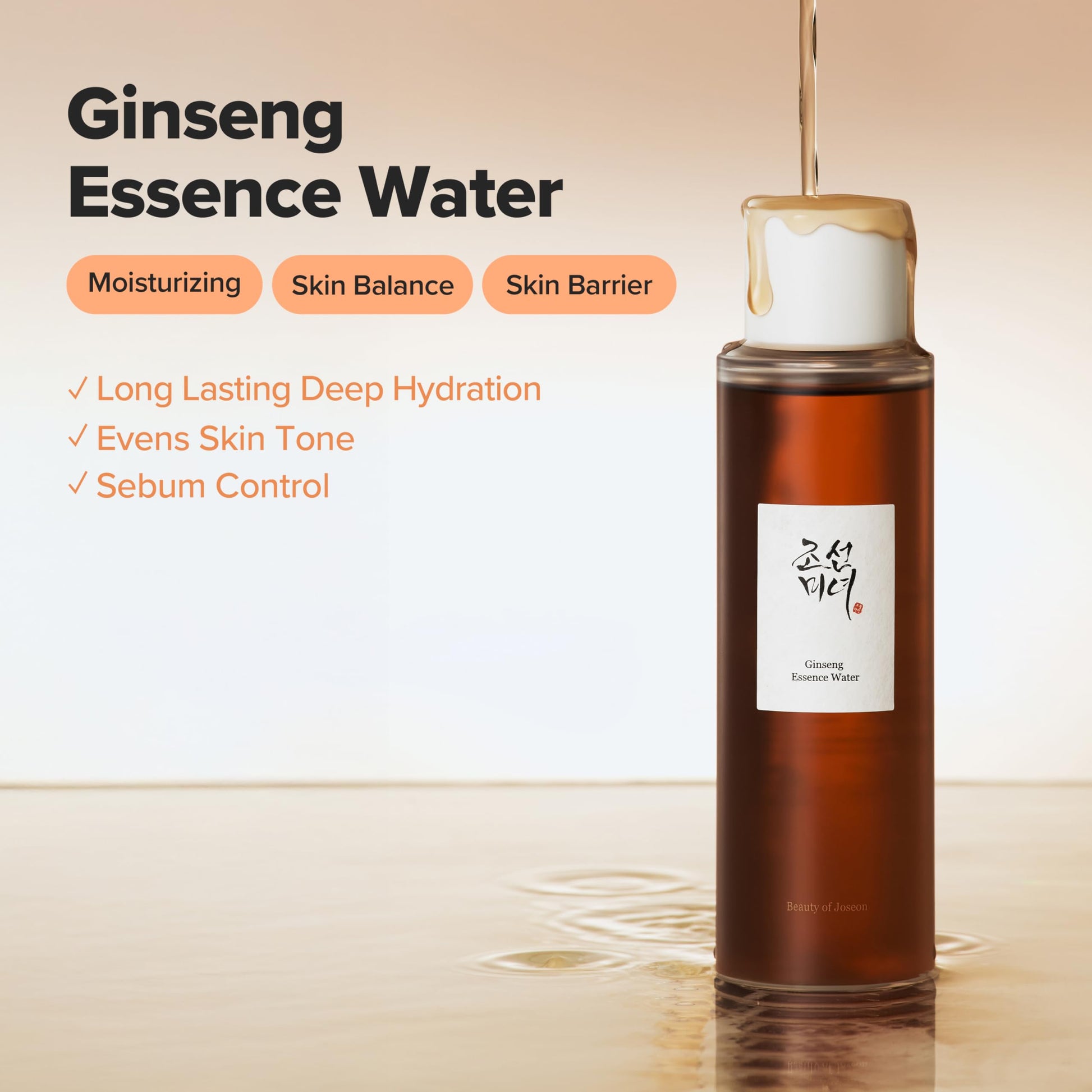 Beauty of Joseon Ginseng Essence Water Hydrating Face Toner for Dry, Dull Skin. Korean Moisturizing Skin Care for Men and Women 150ml, 5 fl.oz - Medaid International
