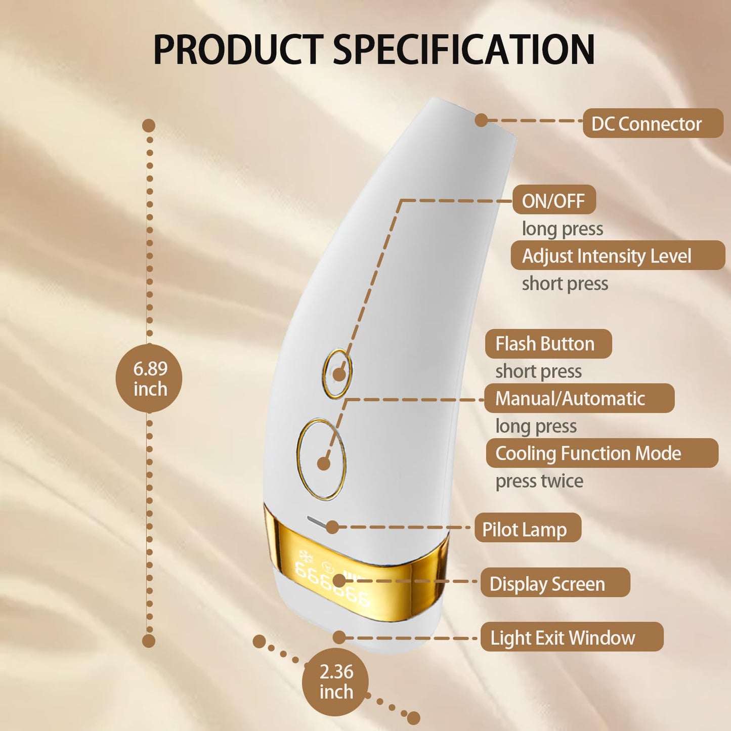 Laser Hair Removal with Ice Cooling for Women and Men 999,999 Flashes IPL Hair Remover Device 5 Adjustable Levels for Legs Underarm Arm Face Body, Corded - Medaid International