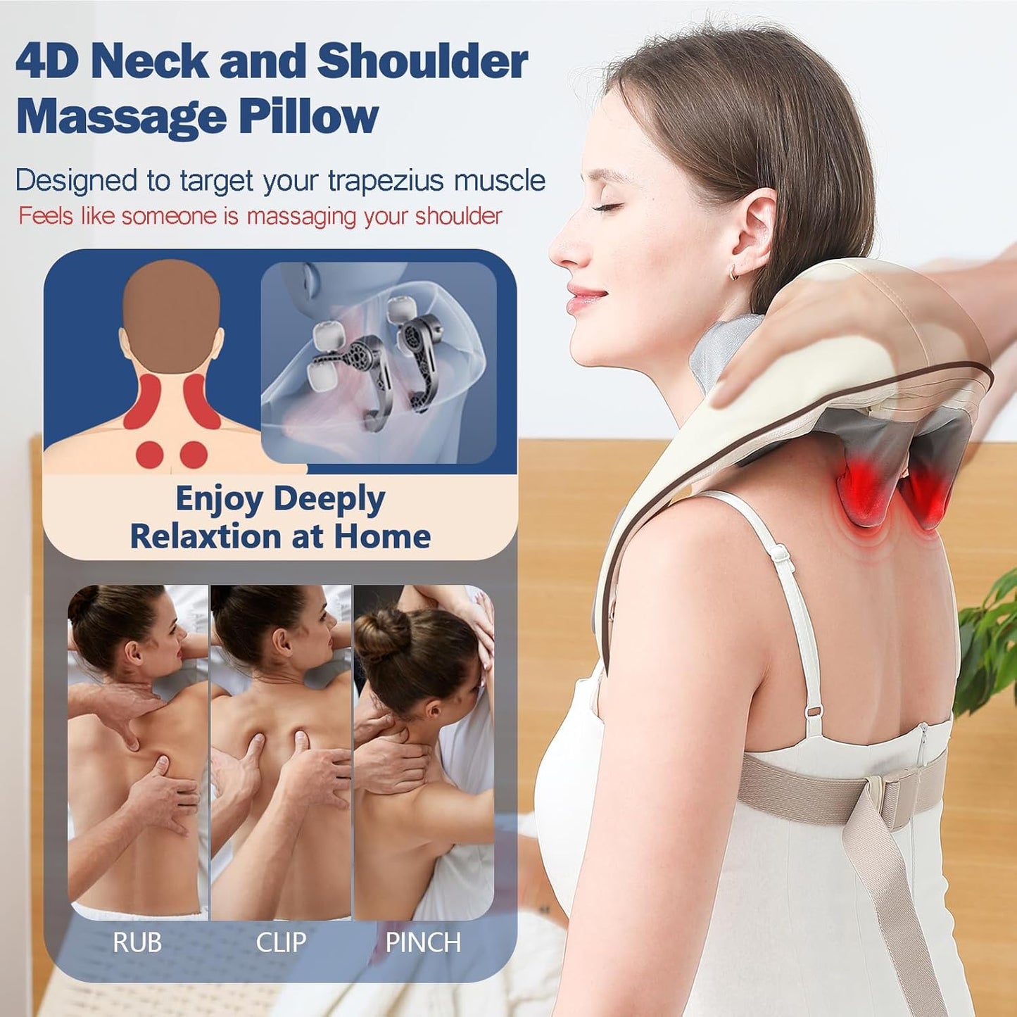 4D Neck & Shoulder Massager – Deep Relief at Home