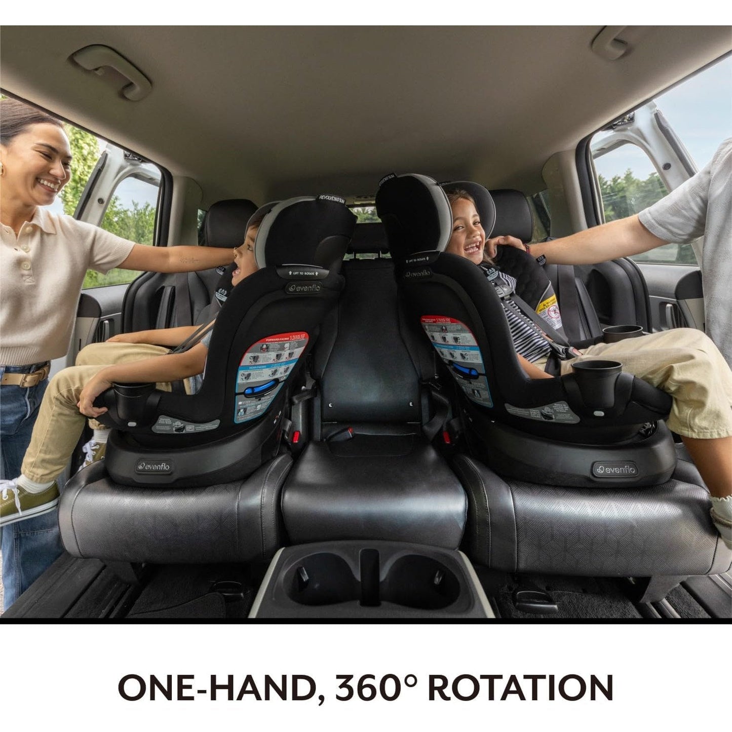 Evenflo® Revolve360™ Slim 2-in-1 Rotational Car Seat Canton Black
