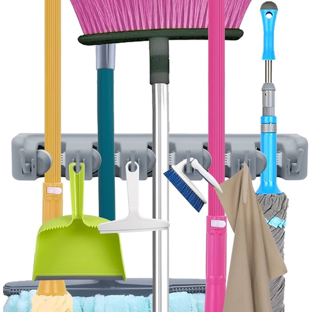 Wall-Mounted Broom Holder