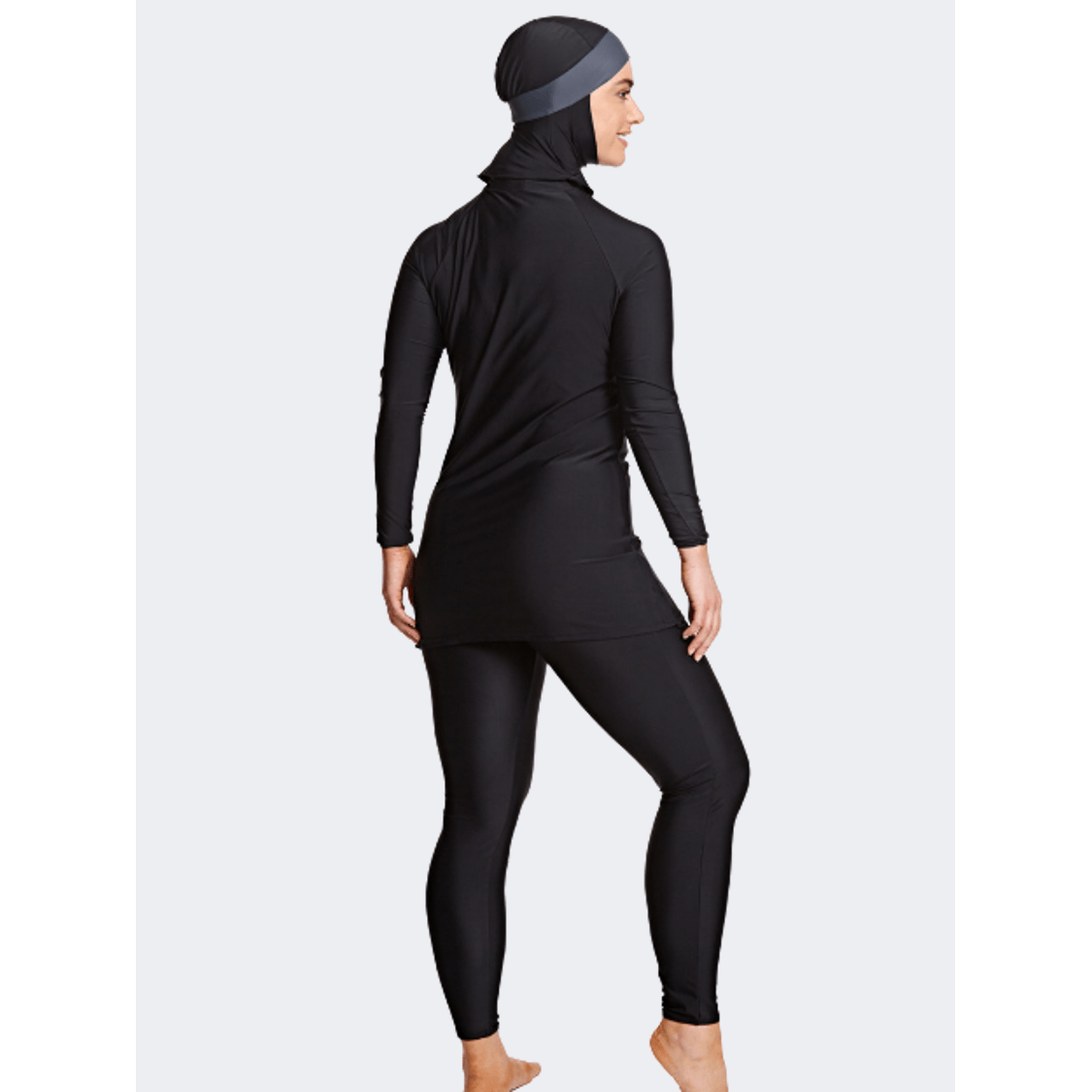 Zoggs  Meelup Modesty Suit Women Swim Monokini Black/Grey - Medaid International