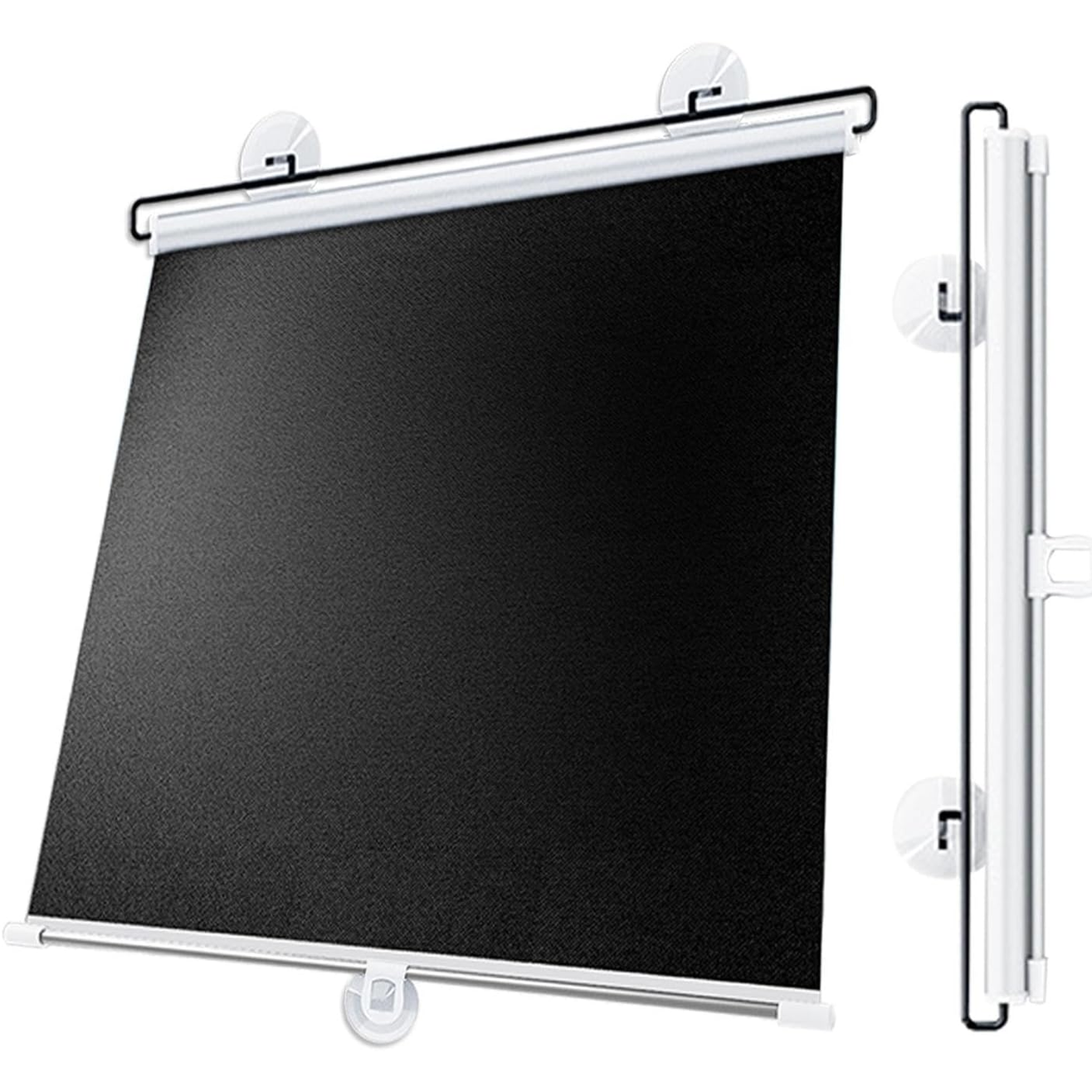 Retractable Sunshade Roller Shades,30-80cm Wide Roller Window Blinds Without Drilling