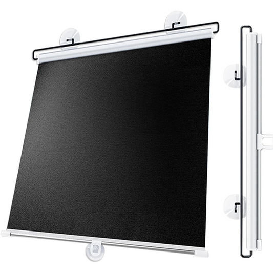 Retractable Sunshade Roller Shades,30-80cm Wide Roller Window Blinds Without Drilling