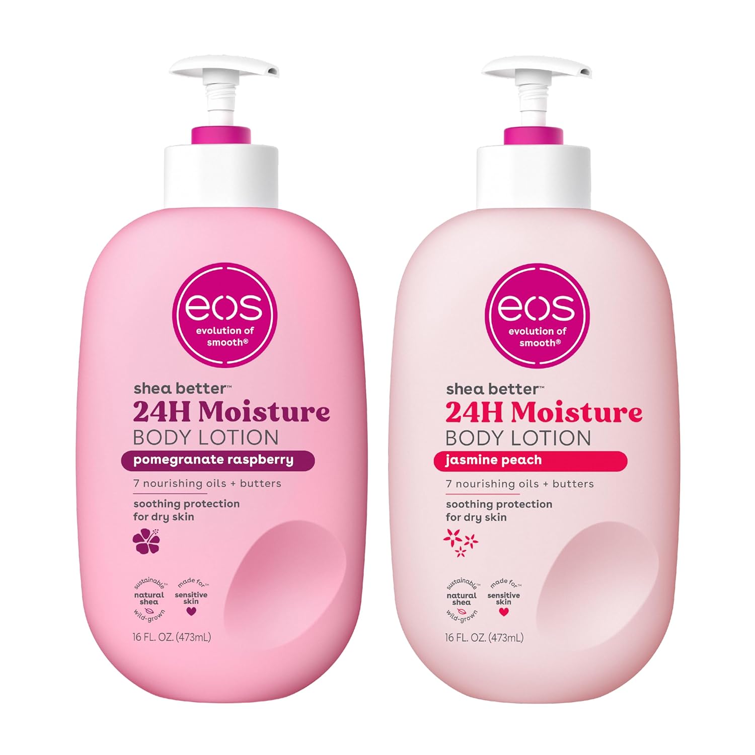 eos Shea Better Body Lotion- Vanilla Cashmere, 24-Hour Moisture Skin Care, Lightweight & Non-Greasy, Made with Natural Shea, Vegan, 16 fl oz - Medaid International