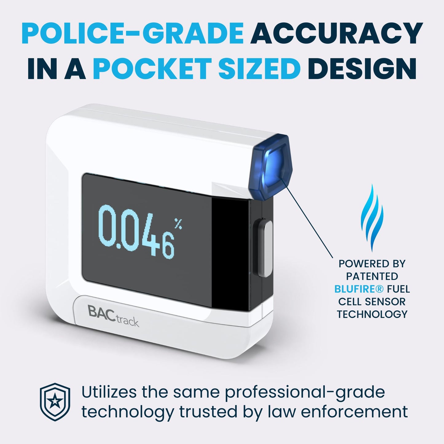 BACtrack C8 Breathalyzer | Professional-Grade Accuracy | Optional Wireless Smartphone Connectivity | Compatible w/ Apple iPhone, Google & Samsung Android Devices | Apple HealthKit Integration - Medaid International