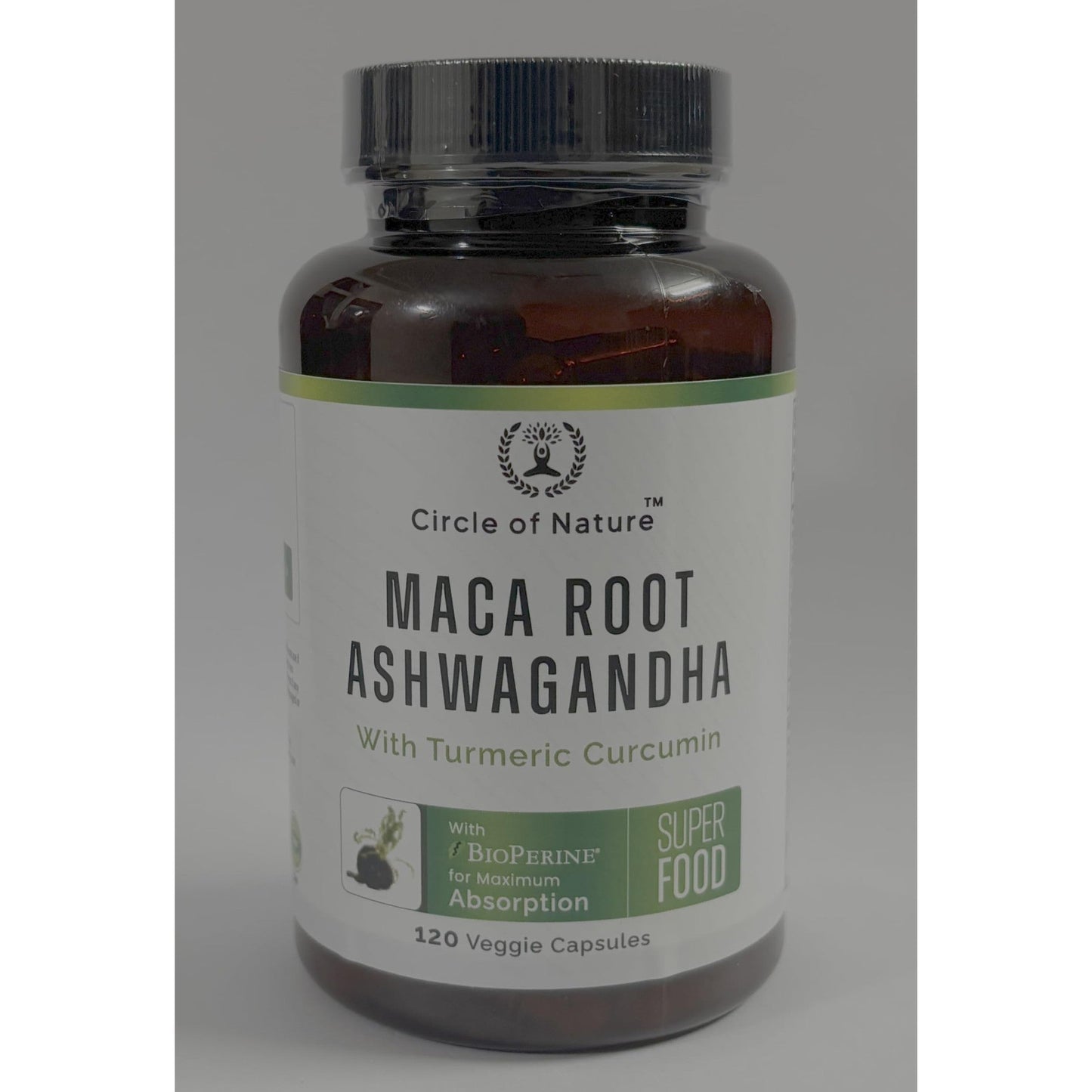 Maca Root, Ashwagandha Root Extract, Capsules for Men & Women with Turmeric Curcumin and Bioperine 120 Capsules Made in USA - Medaid International