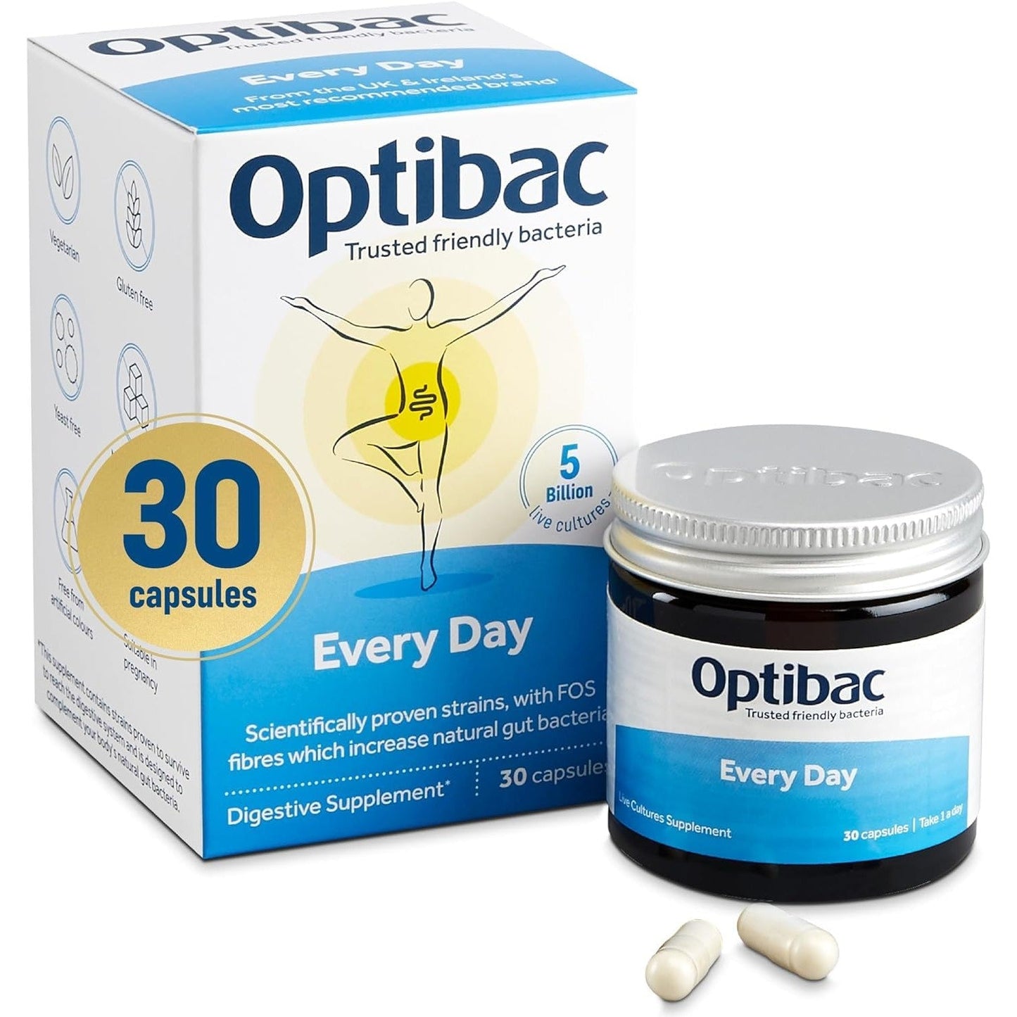Optibac Probiotics for Daily Wellbeing - Pack of 30 Capsules - Medaid International