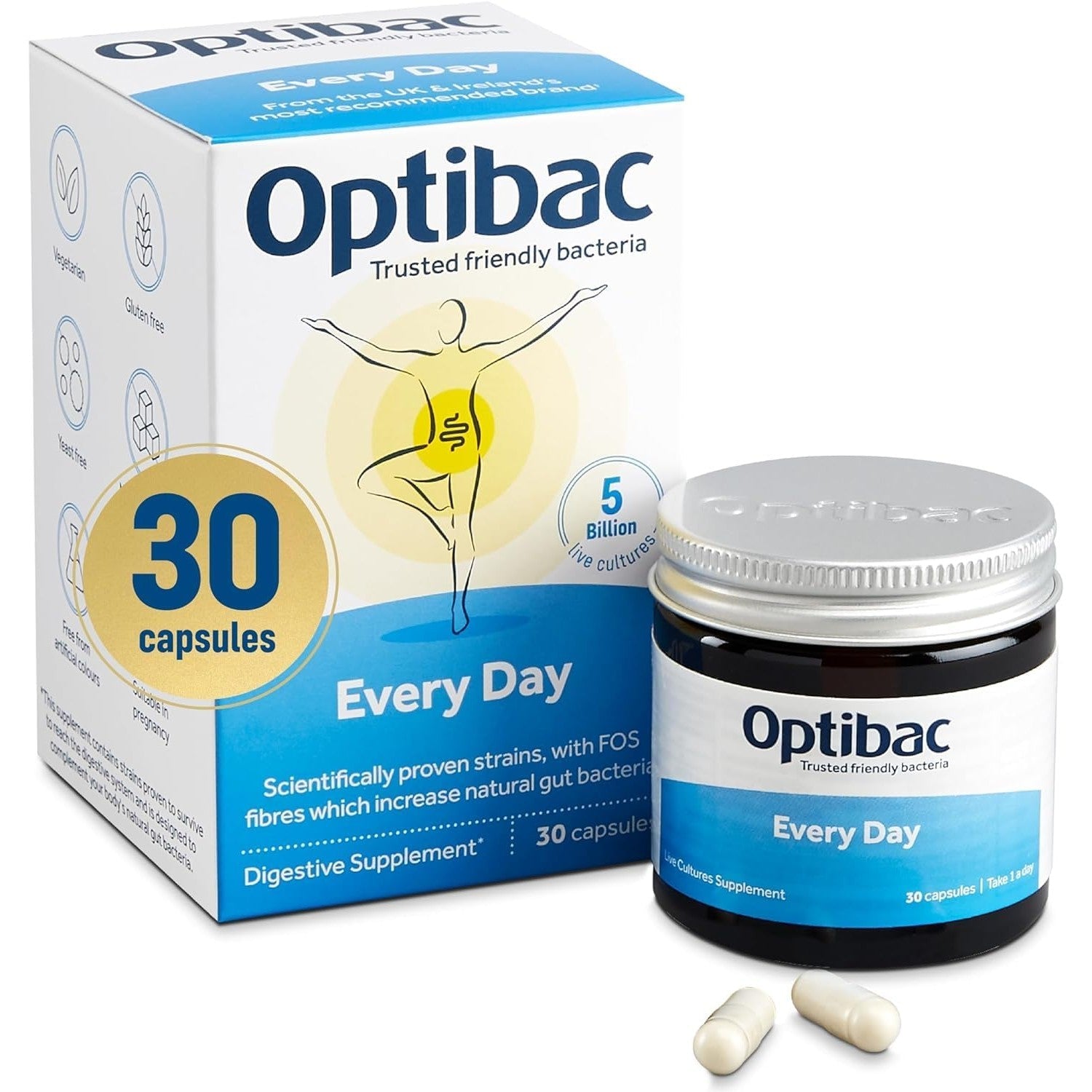 Optibac Probiotics for Daily Wellbeing - Pack of 30 Capsules - Medaid International