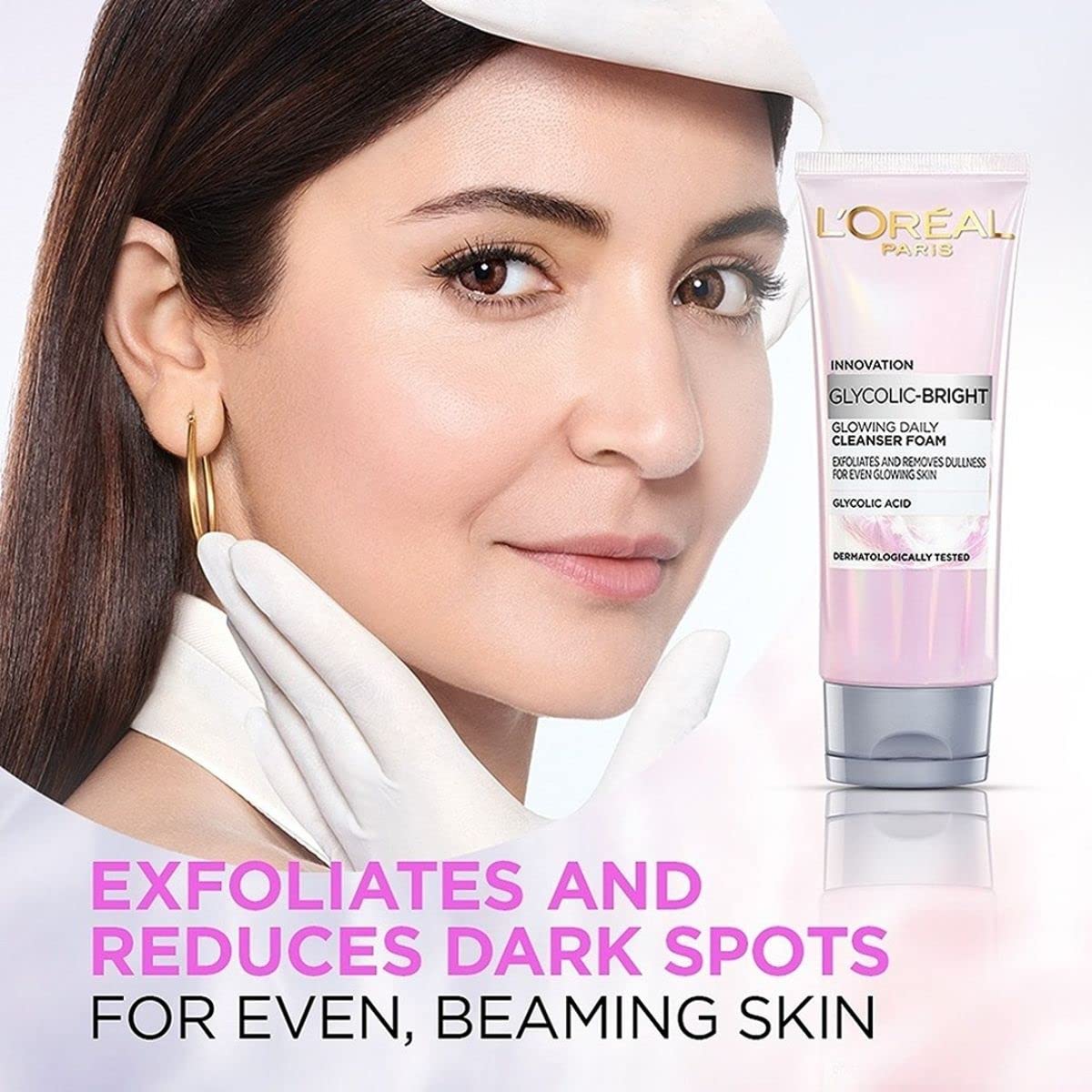 L'Oreal glycolic bright cleanser foam Wash 100ml