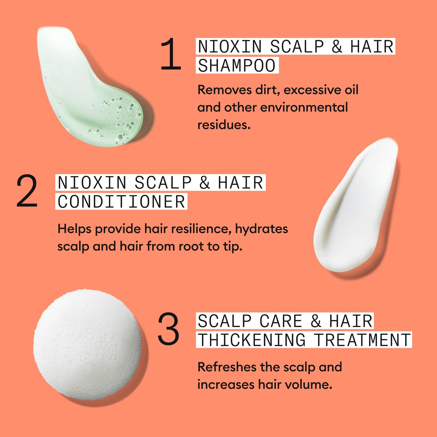 Nioxin System Kit 4 + Thickening Spray, For Color Treated Hair with Progressed Thinning, Full Size (3 Month Supply) - Medaid International