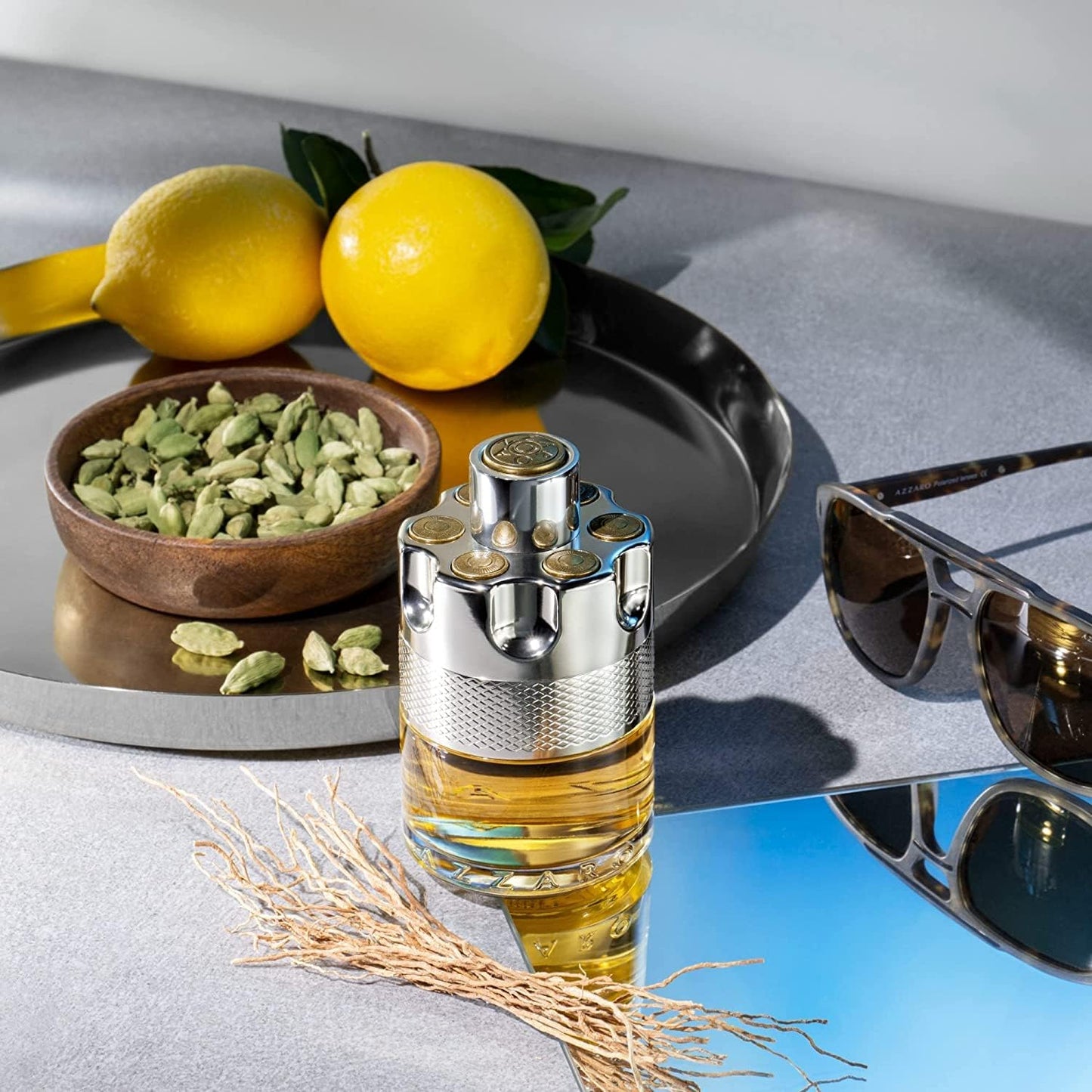 Azzaro Wanted Eau de Toilette - Vibrant & Irresistible Mens Cologne - Woody, Citrus & Spicy Fragrance - Cardamom, Lemon, Vetiver - Everyday Wear - Luxury Perfumes for Men - Full Size, 3.3 Fl. Oz - Medaid International