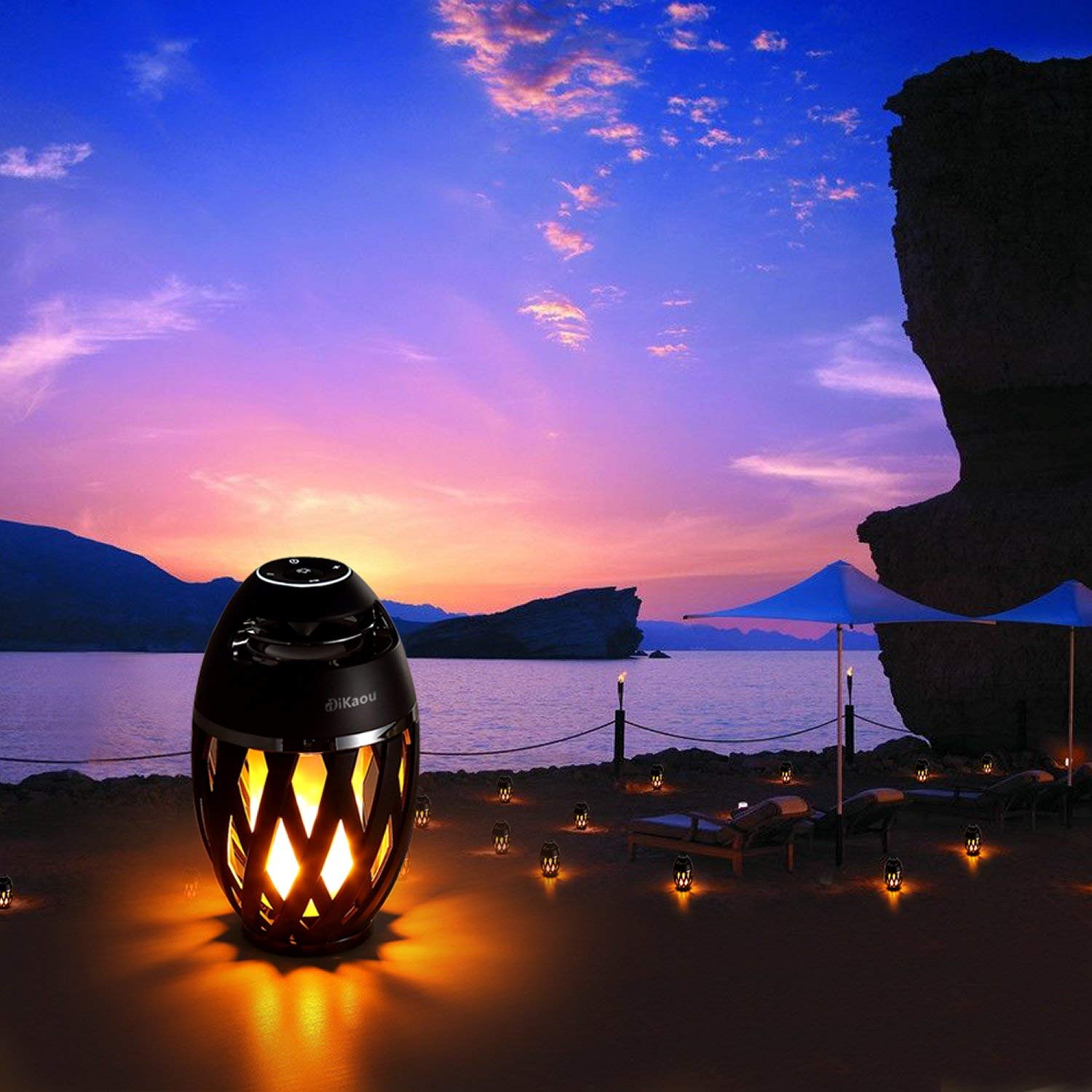 Gifts for Men, Him, Outdoor Bluetooth Speaker, Unique Gifts for Men Him Dad, Wireless Speaker Waterproof with Torch Light, BT5.0 with HD Audio and Enhance Bass, Birthdays Gifts for Men Her Women - Medaid International