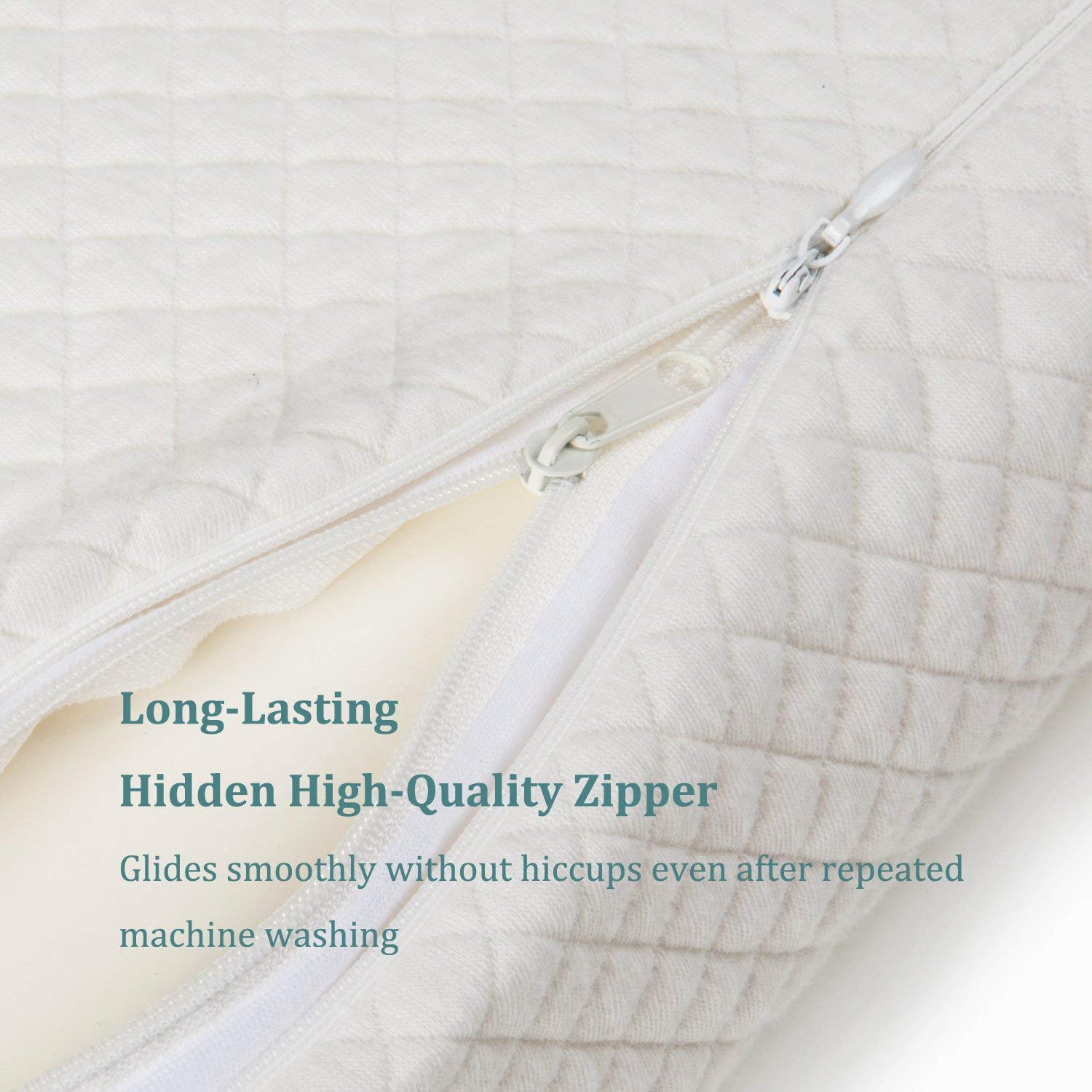 EPABO Contour Memory Foam Pillow Orthopedic Sleeping Pillows, Ergonomic Cervical Pillow for Neck Pain - for Side Sleepers, Back and Stomach Sleepers, Free Pillowcase Included (Firm & Queen) - Medaid International