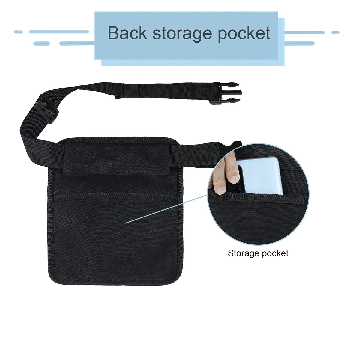 TERRIFI Waitress Hip Pouch,server pouch waitress accessories,Stay Organized and Efficientfor waitress apron、money pouch、waiter apron