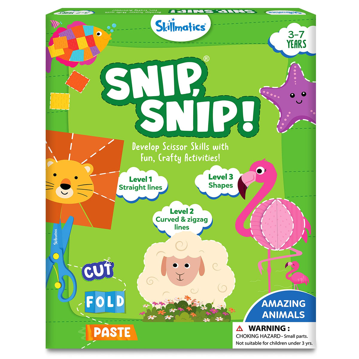 Skillmatics Scissor Skills Activity Book for Preschoolers – Snip Snip