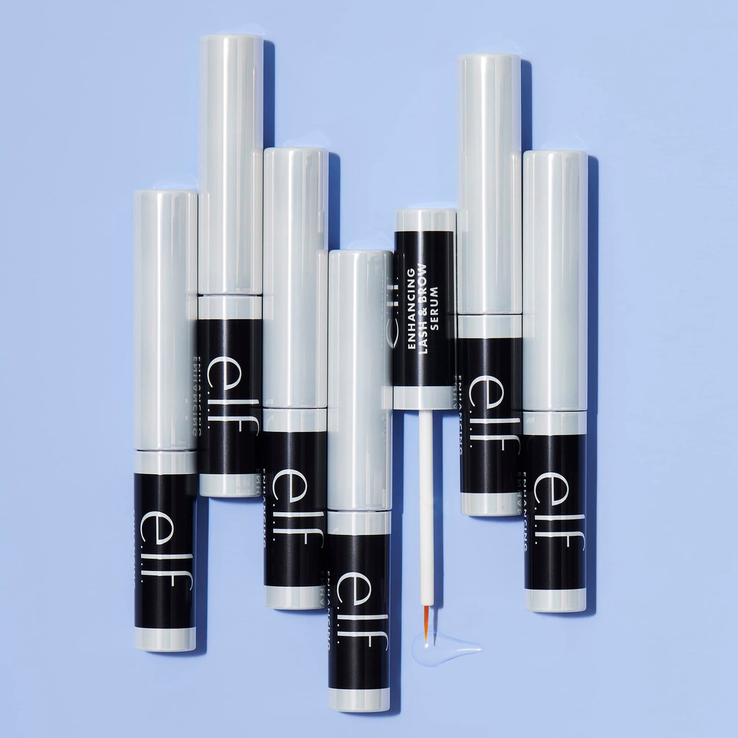 e.l.f. Enhancing Lash & Brow Serum, Promotes Longer-Looking Lashes & Brows, Nourishing & Conditioning Formula, Clear, 0.12 Fl Oz (3.5mL) - Medaid International