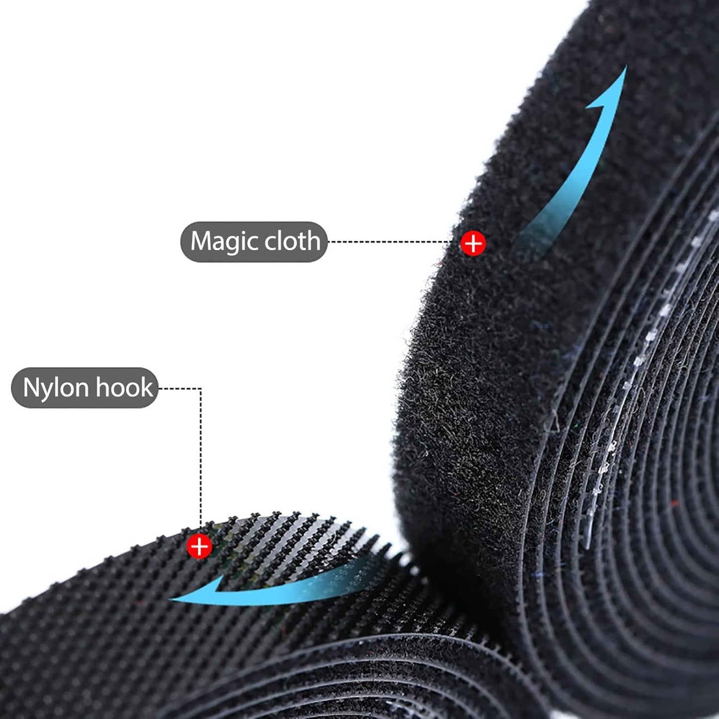 Hook & Loop Tape Set (Pack of 6 Colors)