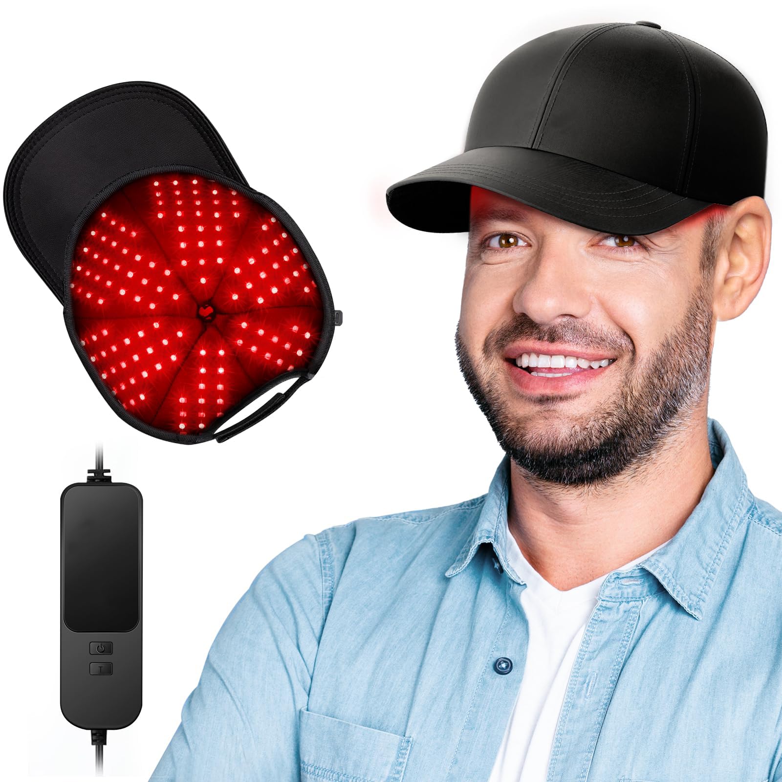 RELEXNOW Red Light Hair Growth Cap (LP-RJVGRW-BLK) - Medaid International