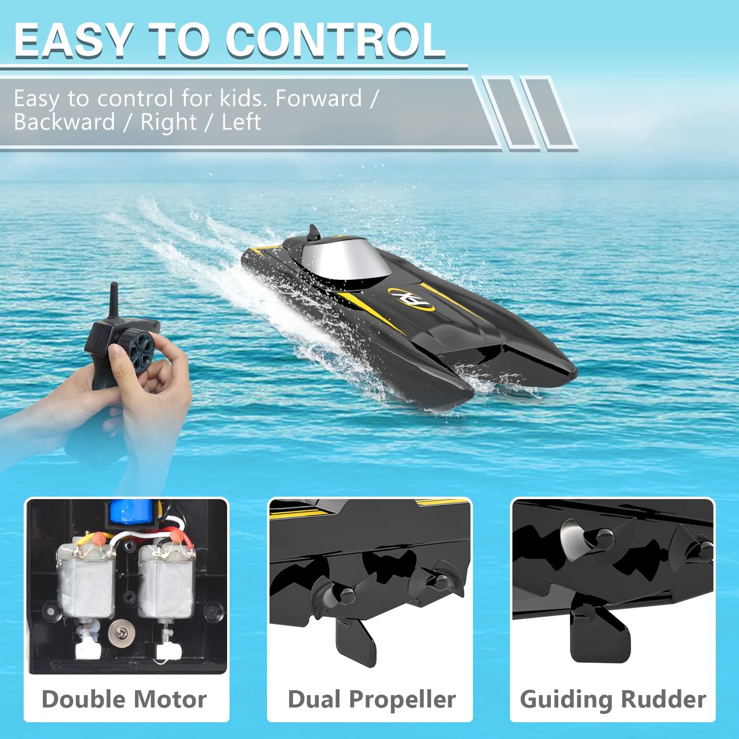 H118 Mini Turbo RC Boat