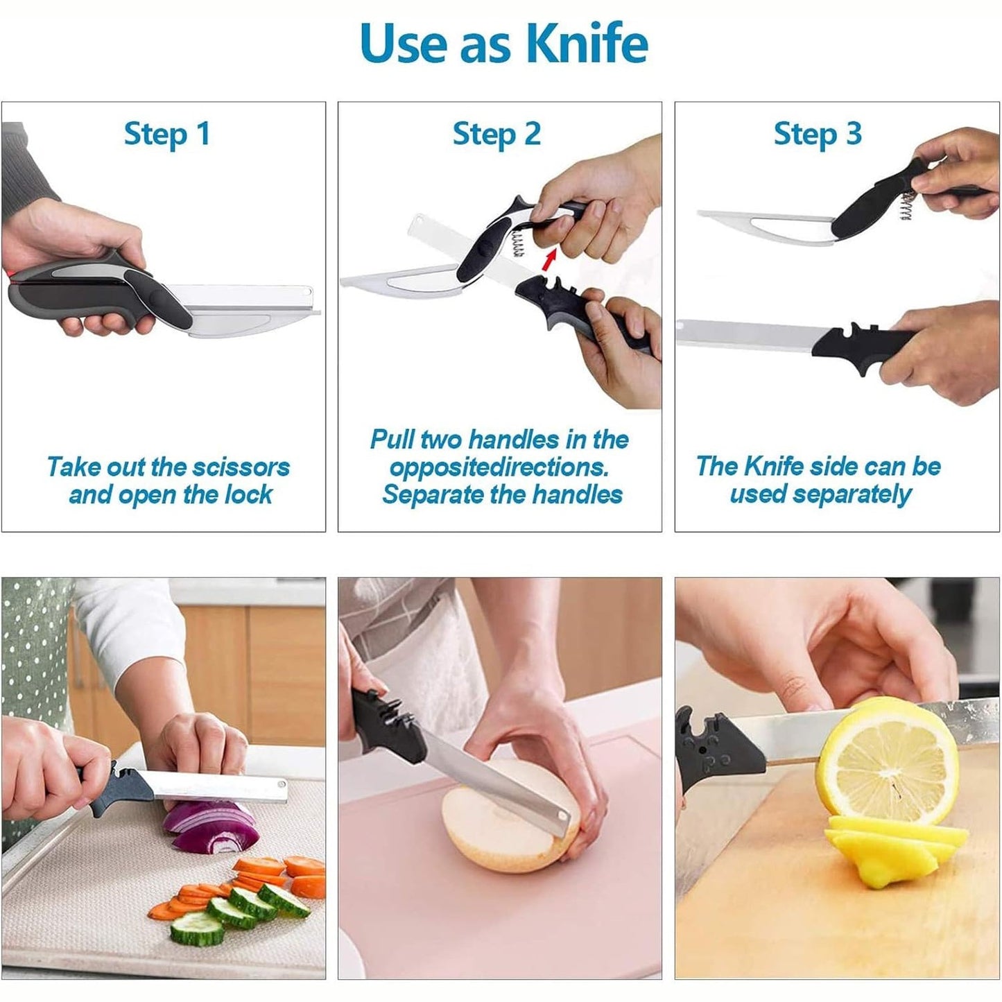 Gudebuy Kitchen Scissors Stainless Steel