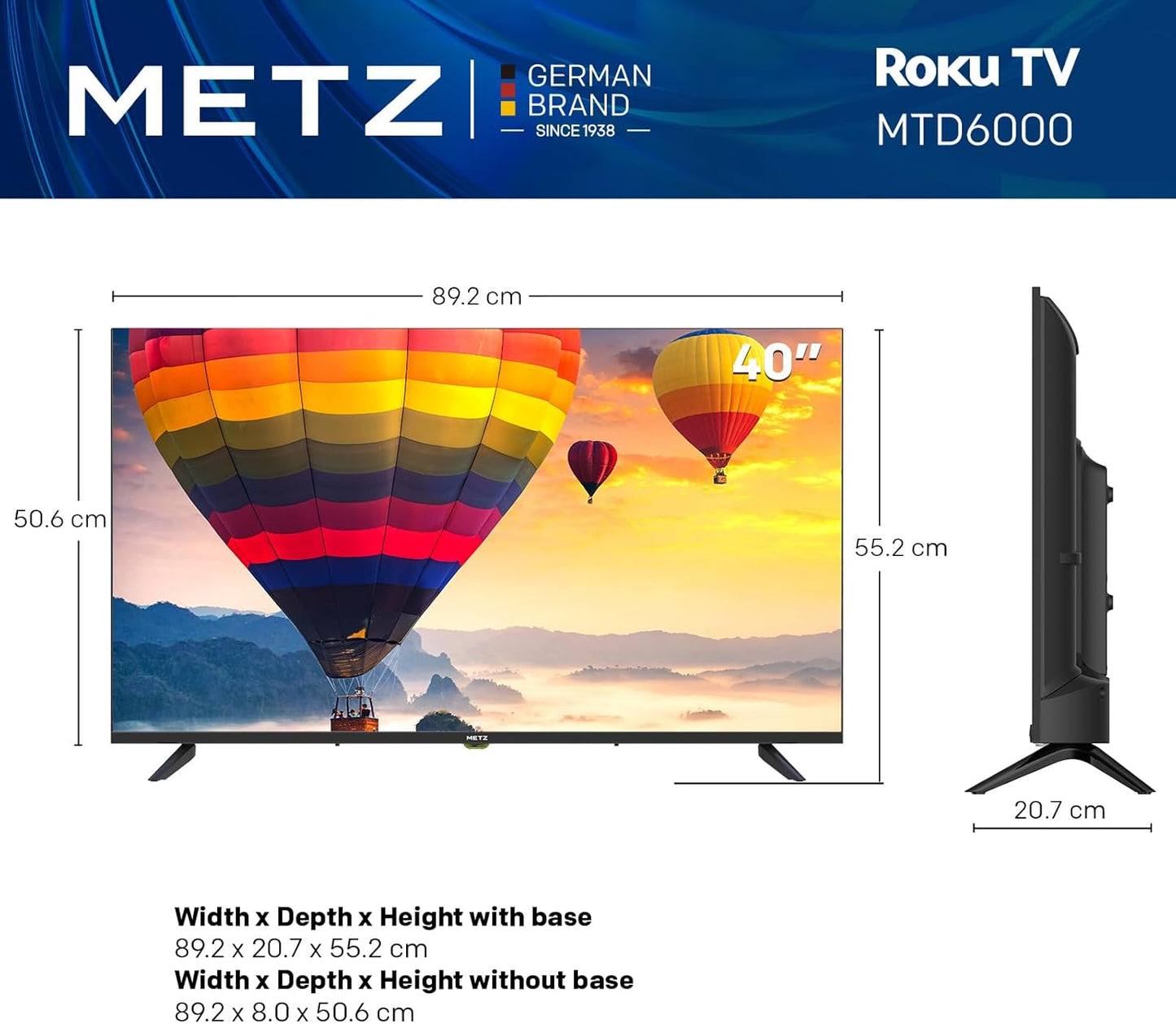 40" 40MTD6000YUK DLED HD Smart TV - Medaid International