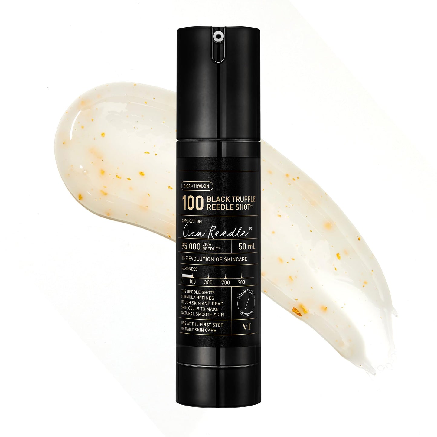 VT COSMETICS Black Truffle Reedle Shot 100, Spicule Microneedling Exosome Serum with 24K Gold for Skin Elasticity, Deep Nourishment, Exfoliation & Smooth Glass Skin, Korean Skin Booster, 1.69 fl oz - Medaid International