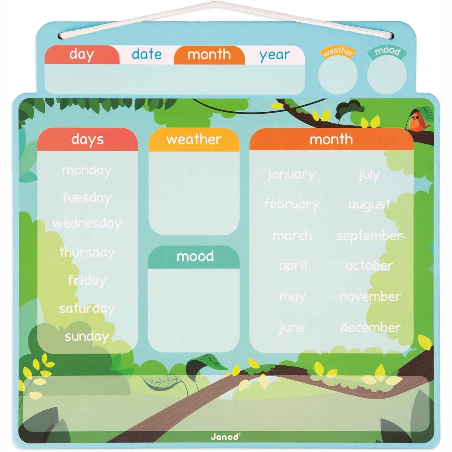 Janod - Magnetic Calendar - English
