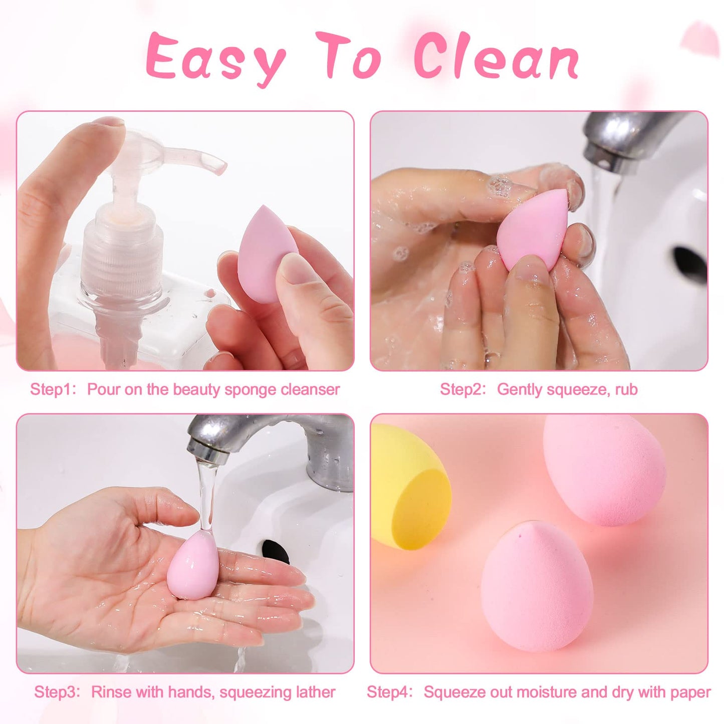 40Pcs Mini Makeup Sponge Multi Colored Beauty Sponges Blender Professional Blender Sponges Super Soft Facial Makeup Tools for Foundation, Powder, Liquid - Medaid International