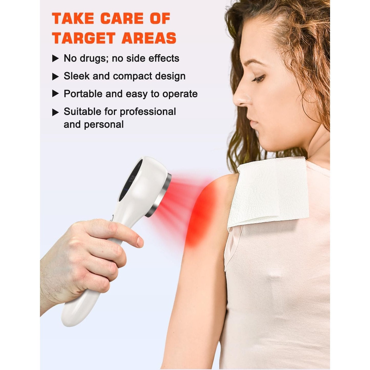 Holsn Red Light Therapy Infrared Light Tharepy, Red Light Device for Bodypain Relief, Joint, Muscle & Tissue 14 * 650nm + 3 * 808nm - Medaid International