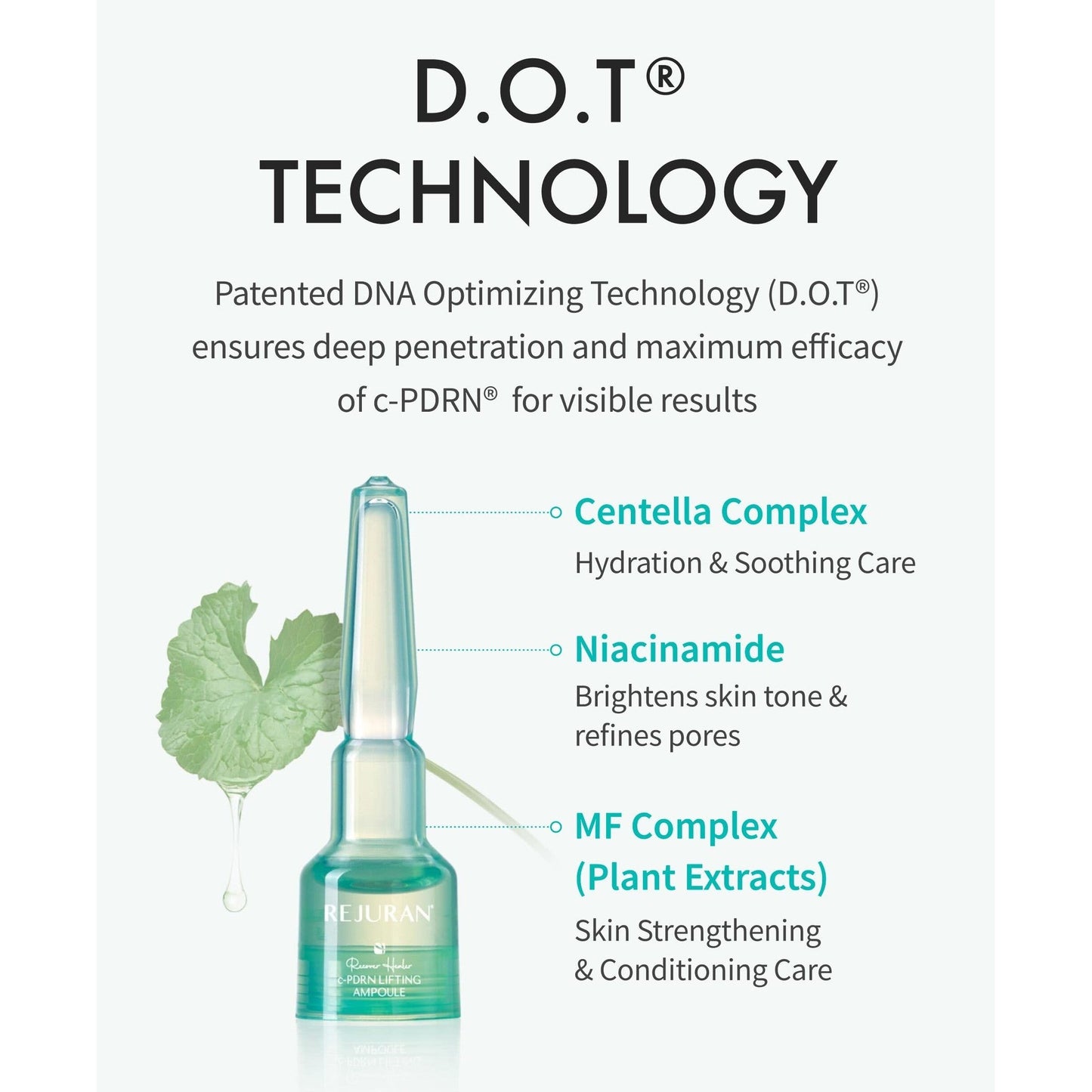 REJURAN® Recover c-PDRN® Lifting Ampoule - High Concentration Original PDRN Serum for Collagen Boost, Deep Hydration, Skin Soothing, Gentle Formula & Intensive Anti-Aging Korean Skincare. (2ml x 14) - Medaid International