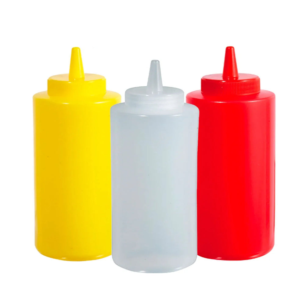 3-Pieces 240ml Red,Yellow,White Bottle