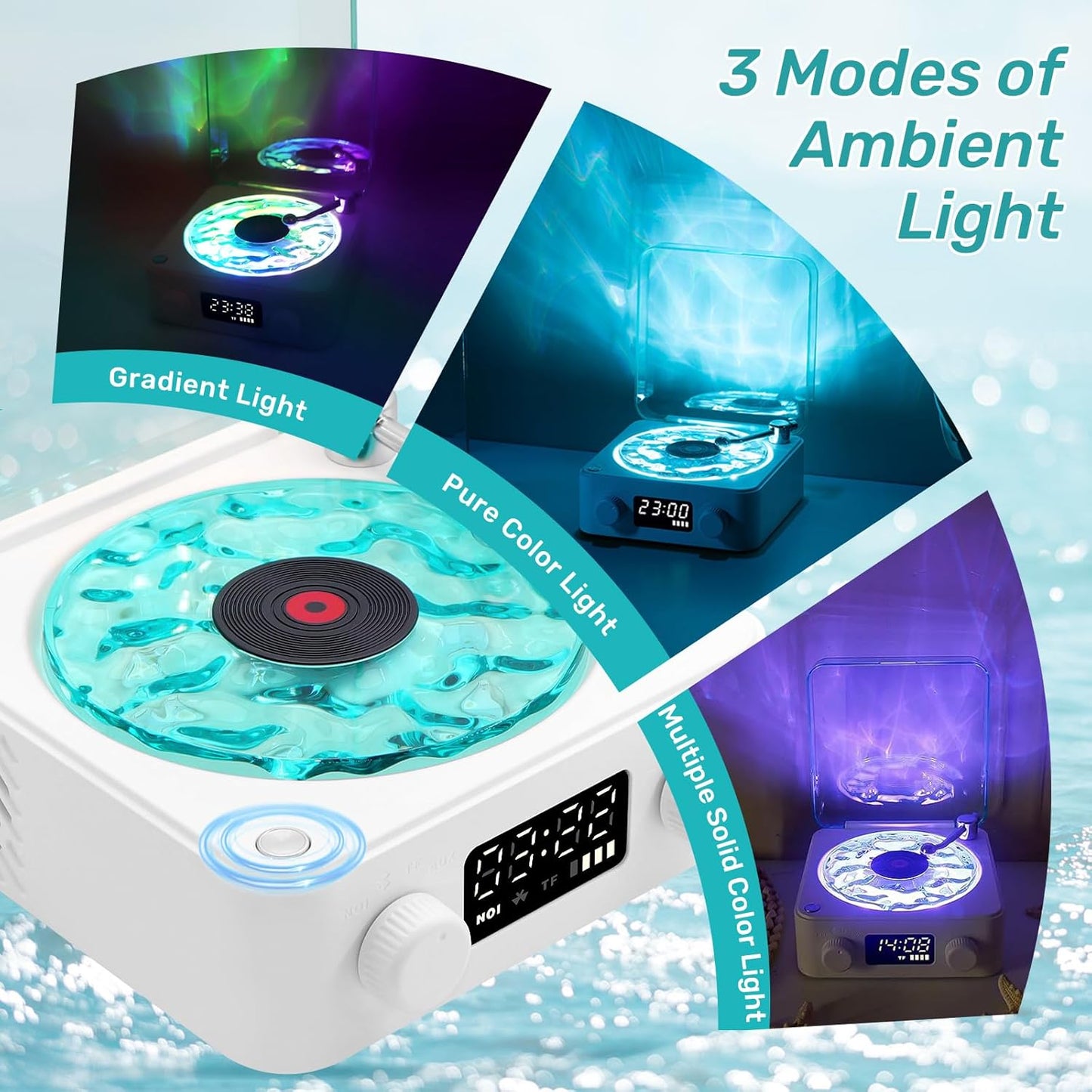 Waves Vinyl Speaker and Projector