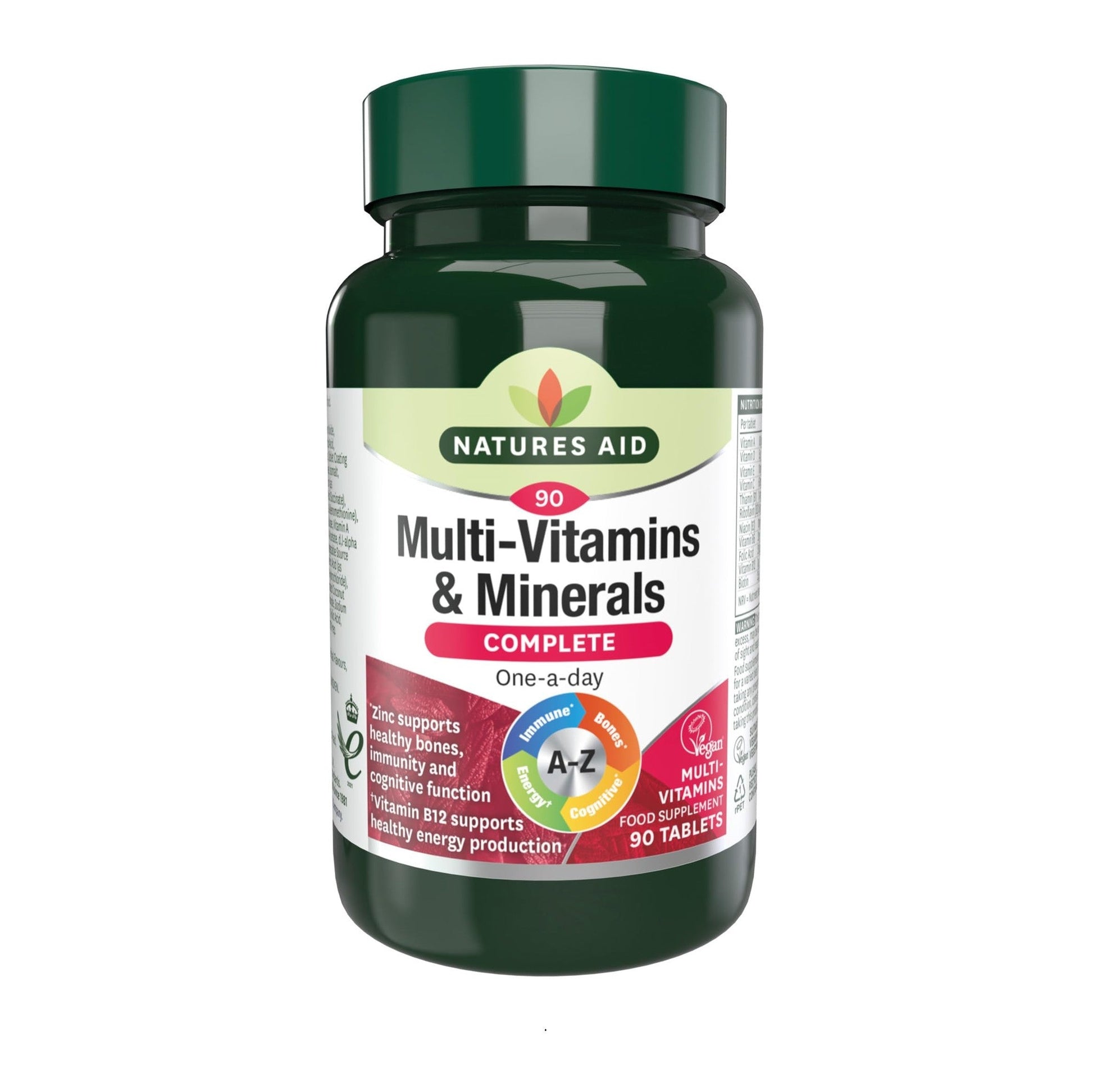 Natures Aid Complete Multi-Vitamin & Minerals Antioxidant Formula 90 Tabs - Good Health - Medaid International