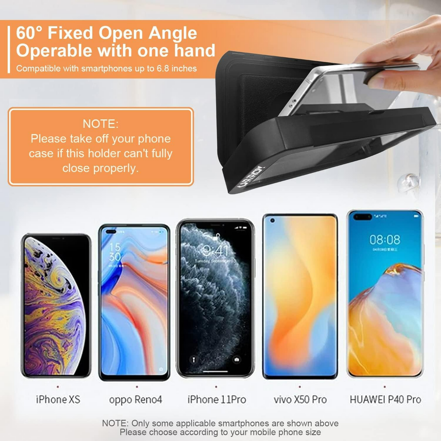 Shower Phone Holder [360° Rotation], Waterproof Wall Mount Shower Phone Case - Medaid International